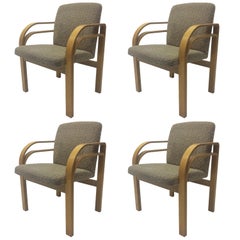 Set of Four Bentwood Chairs in the Manner of Alvar Aalto