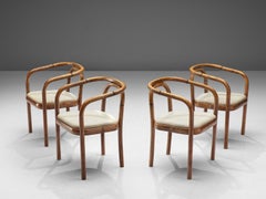 Set of Four Bentwood Dining Chairs by Ton, 1960s