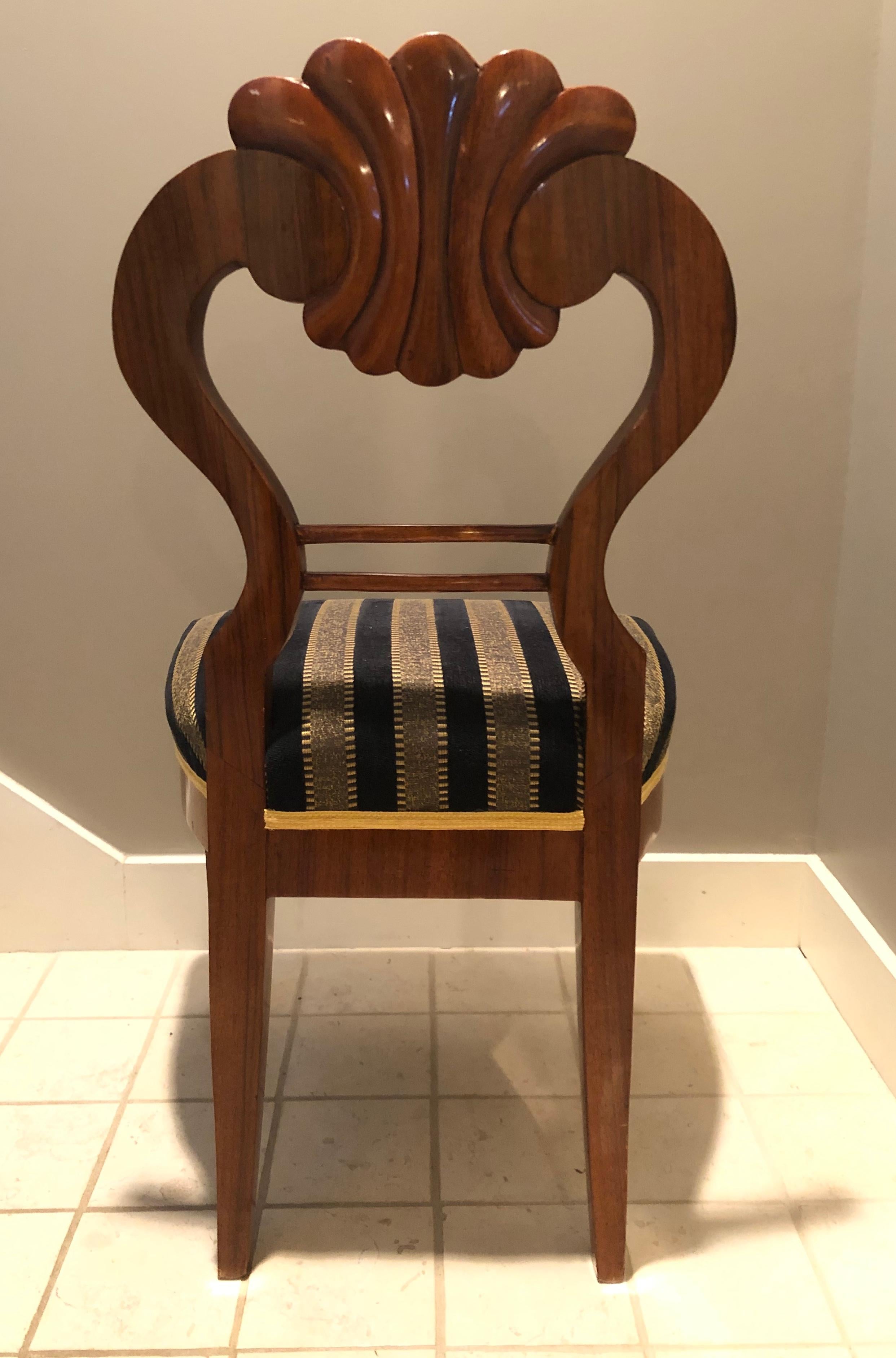 German Set of Four Biedermeier Chairs