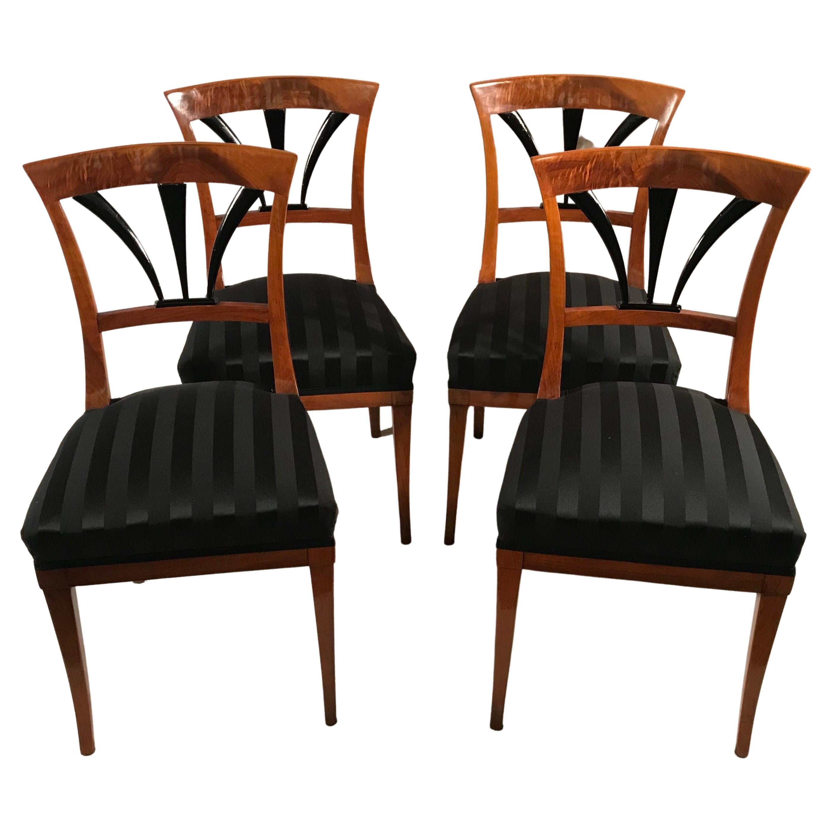 Set of Four Biedermeier Chairs, Germany, 1820