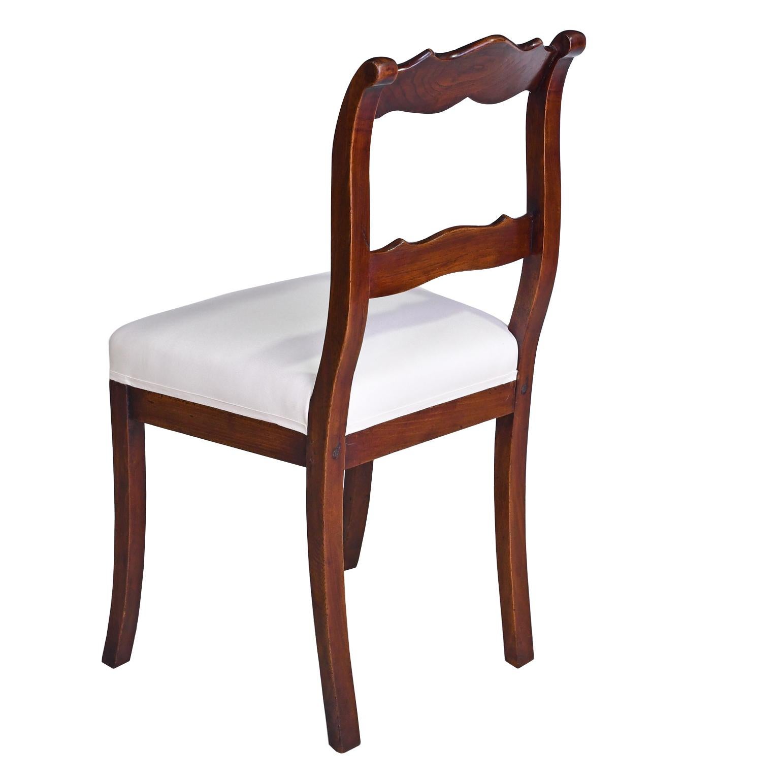 Set of Four Biedermeier Dining Chairs in Mahogany, Lower Saxony, Germany In Good Condition For Sale In Miami, FL