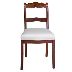 Set of Four Biedermeier Dining Chairs in Mahogany, Lower Saxony, Germany