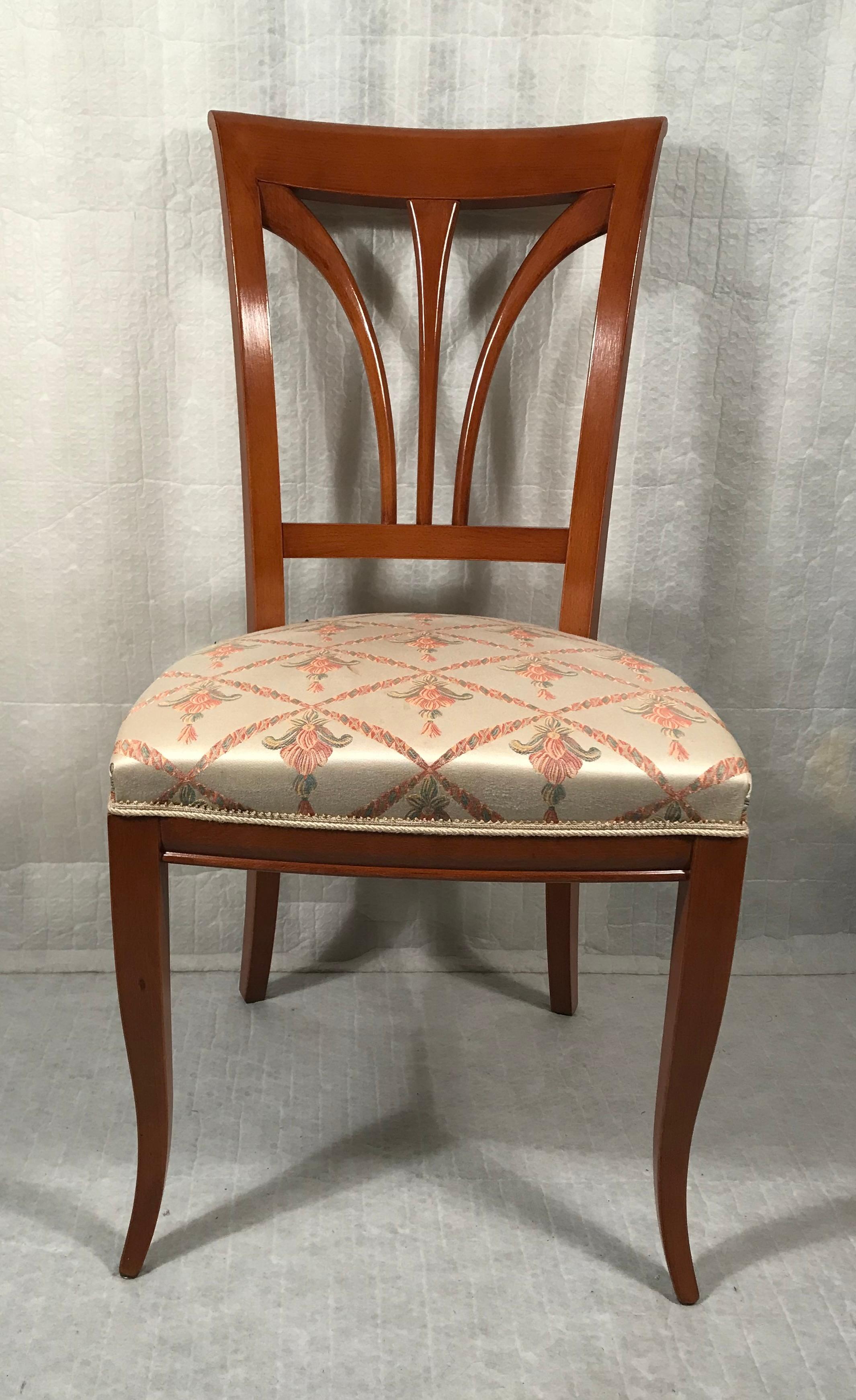 Tedesco Set di quattro sedie da pranzo in stile Biedermeier, XX secolo in vendita