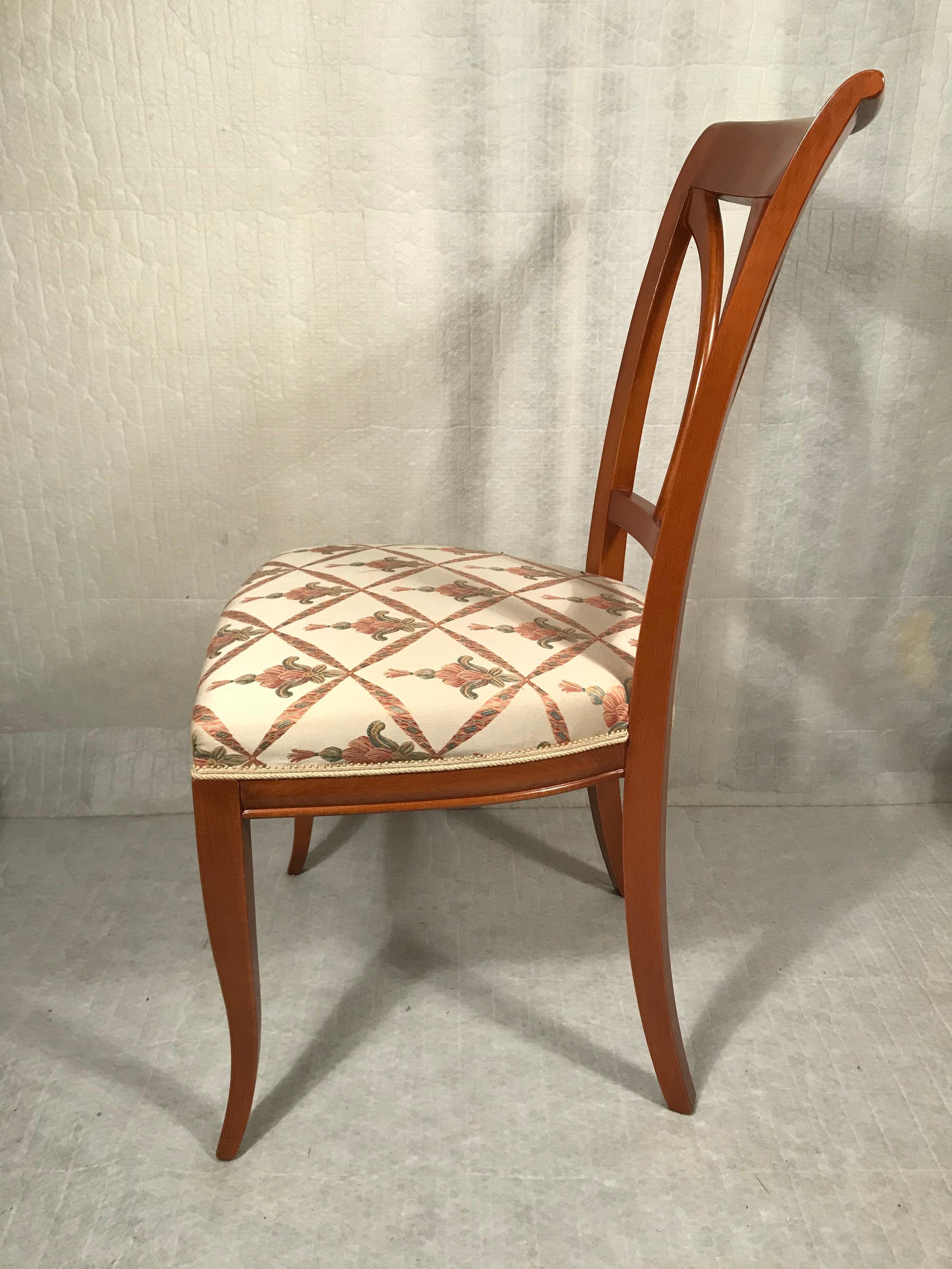 Set di quattro sedie da pranzo in stile Biedermeier, XX secolo in vendita 1
