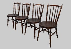 Set of Four Billnäs Dining Chairs, Finland, Early 20th Century