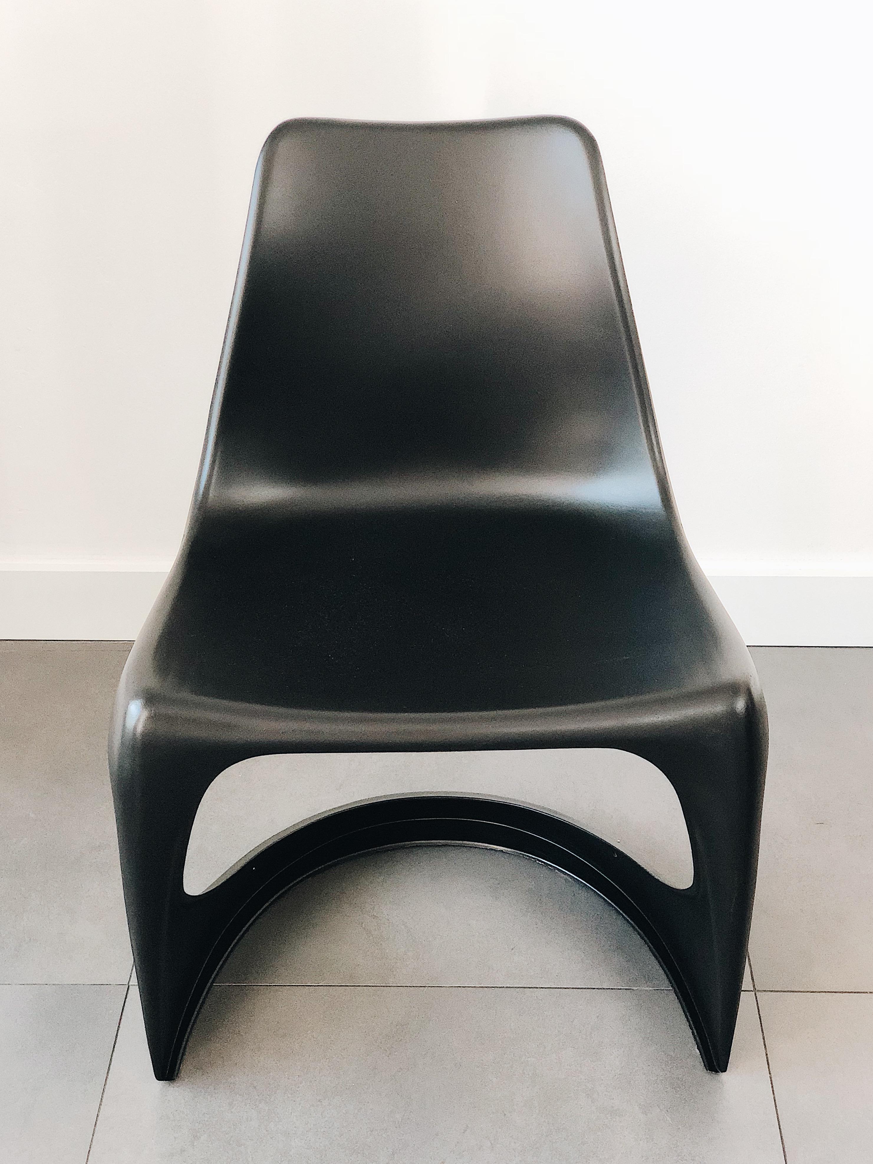 Mid-Century moderno Set di quattro sedie in Cado nero, Steen Østergaard, anni '60 in vendita