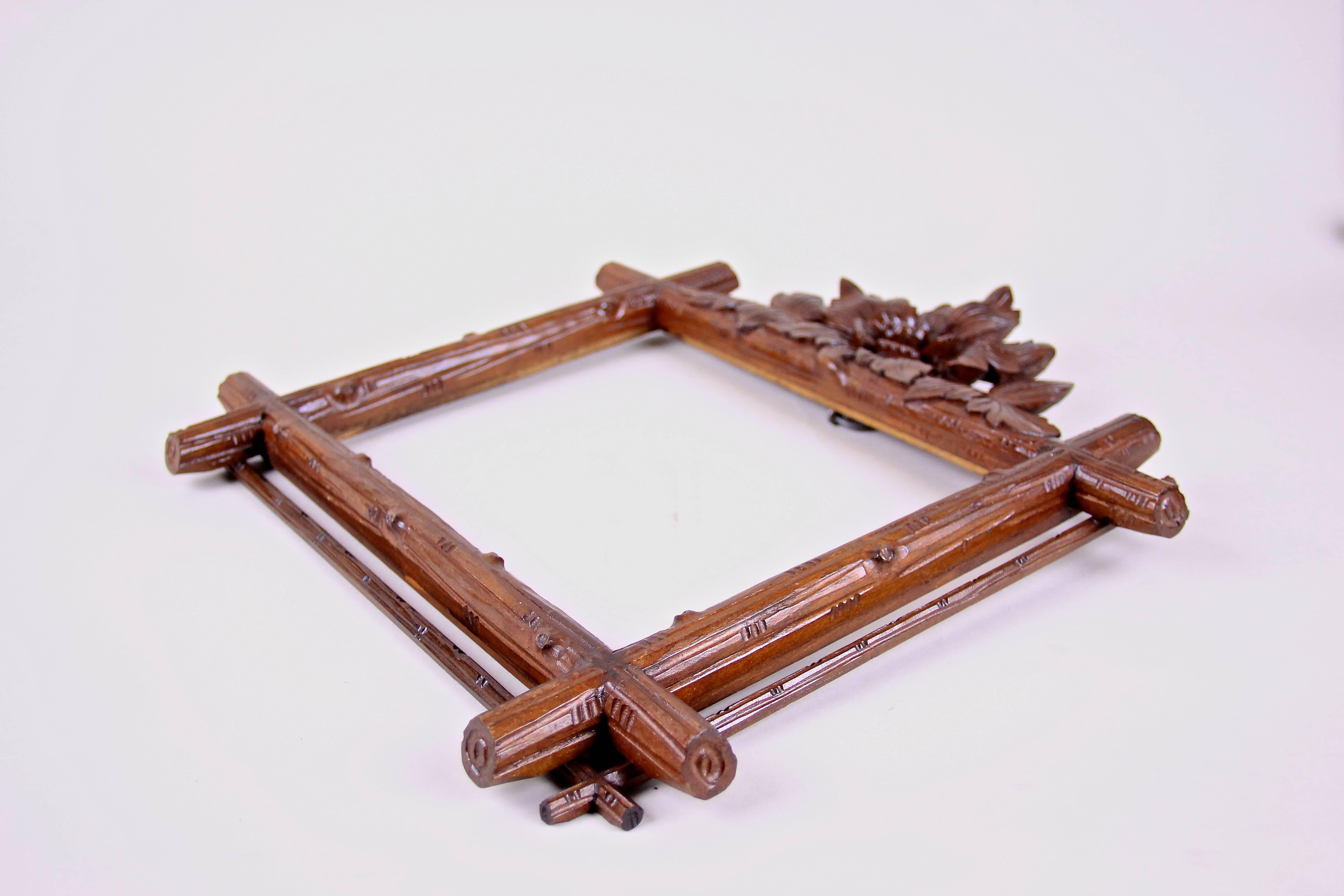 19th Century Set of Four Black Forest Picture Frames/ Wall Mirrors, Austria, circa 1890