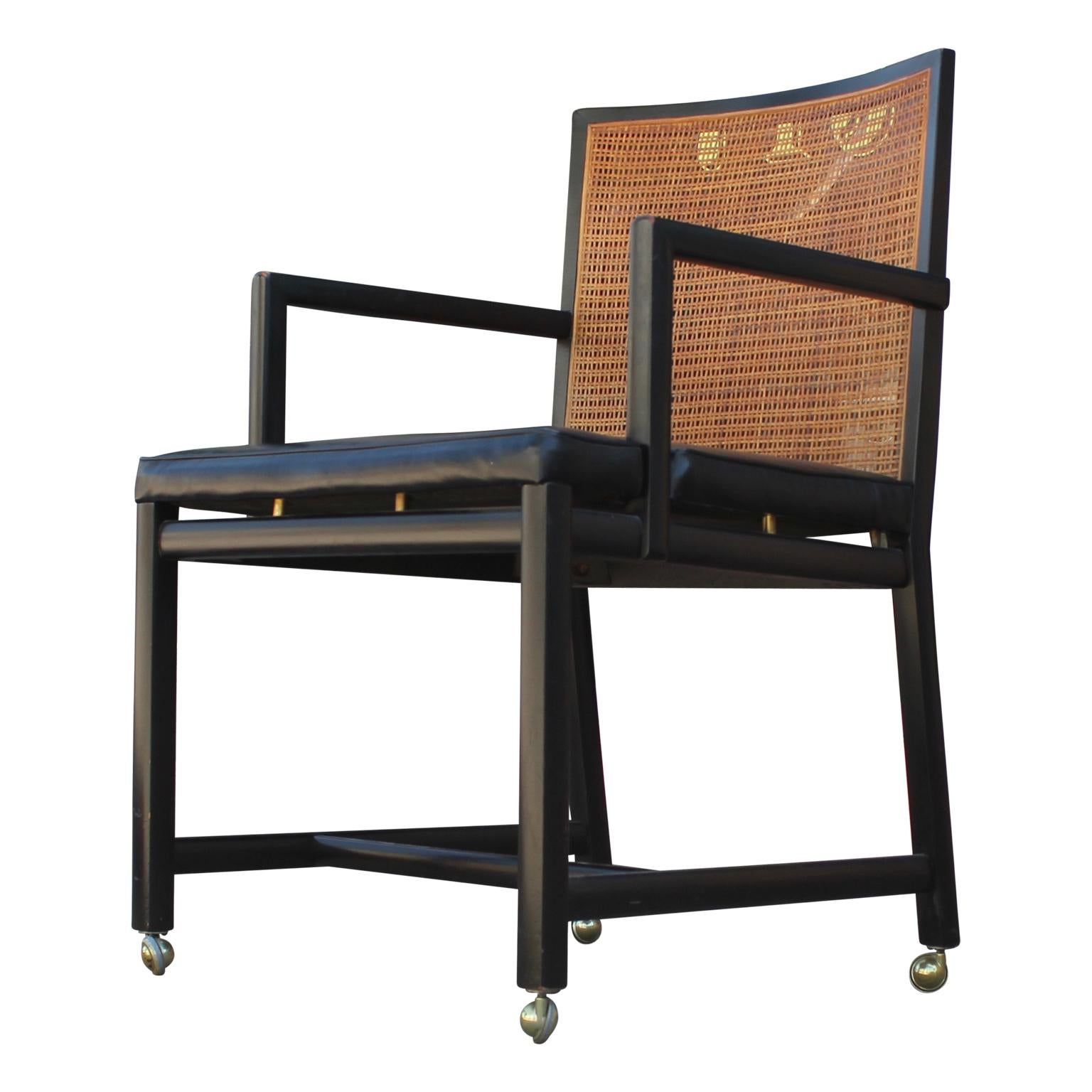 black chairs with cane back