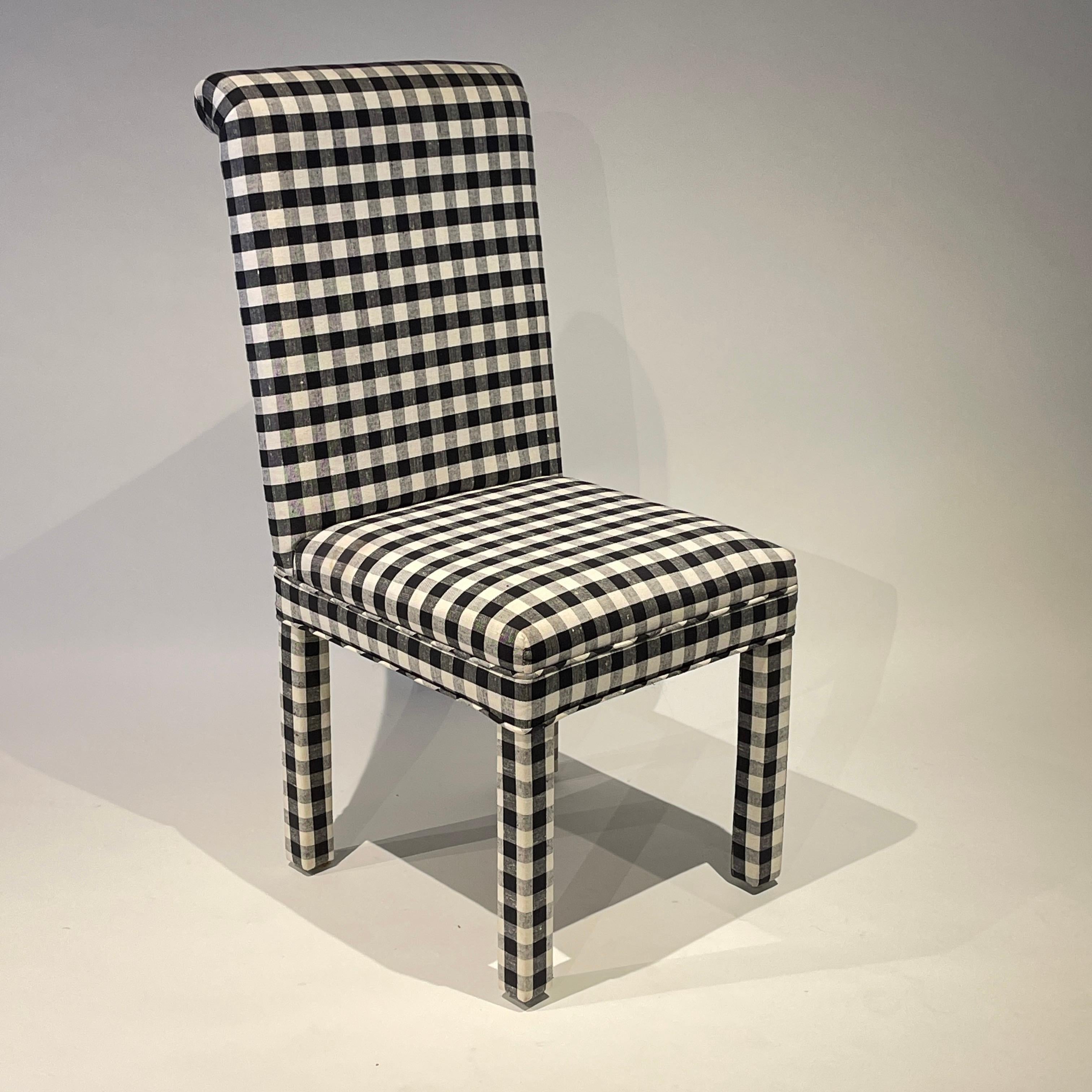 Lovely set of comfortable, stylish parsons style dining chair.
