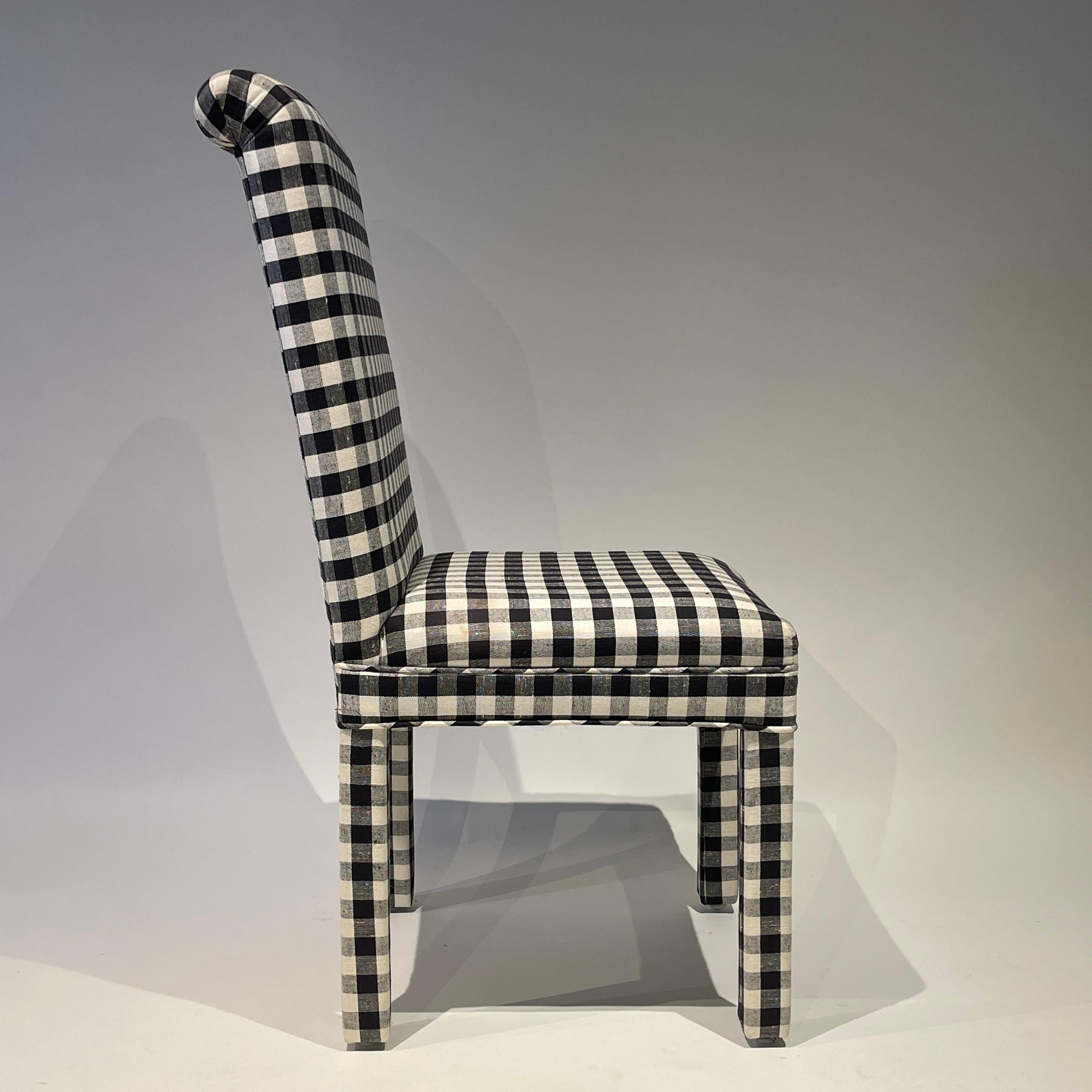 white parsons dining chairs