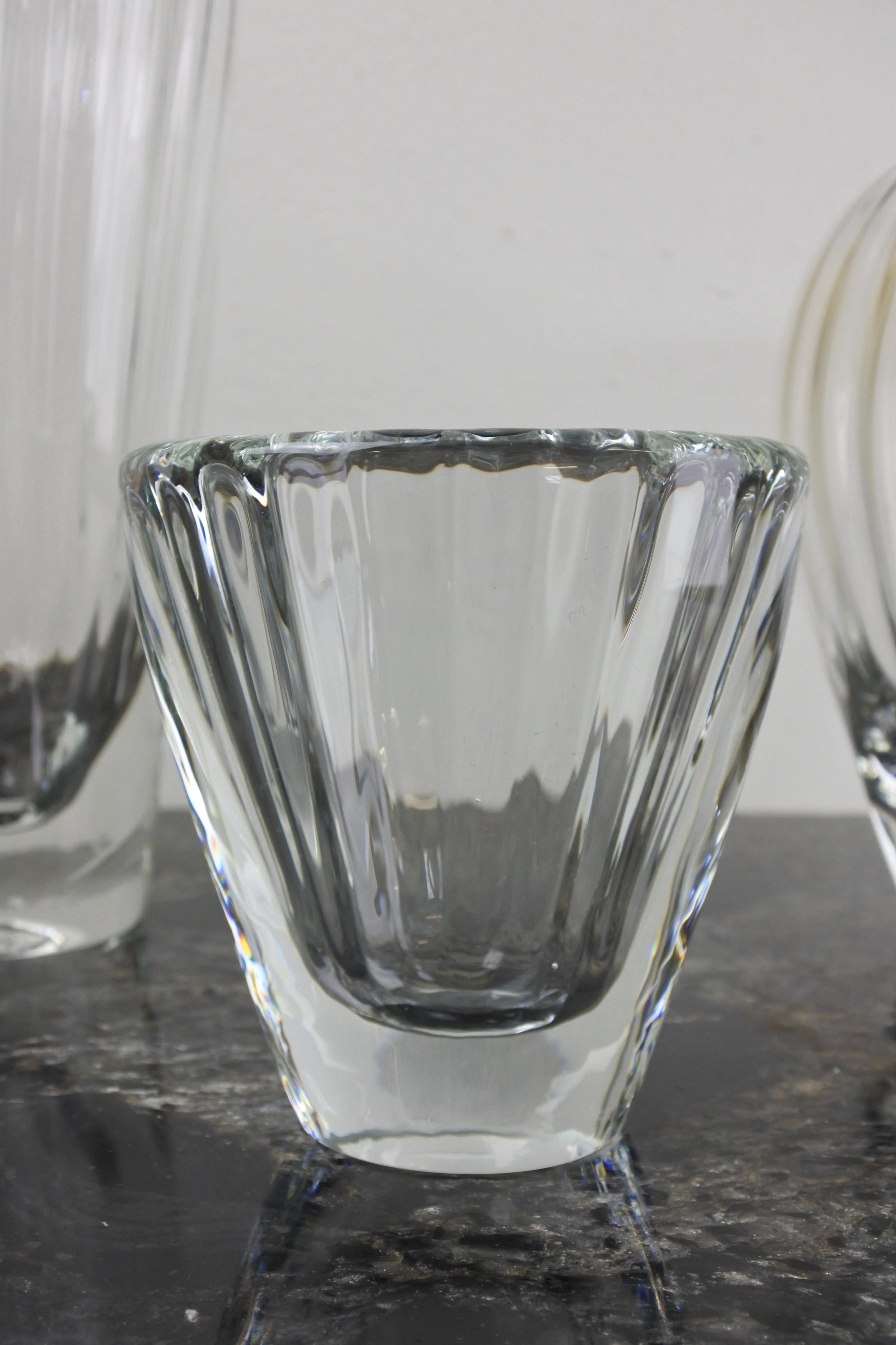 Ensemble de quatre vases en verre d'art soufflé par Iittala, Finlande, 1959 en vente 1
