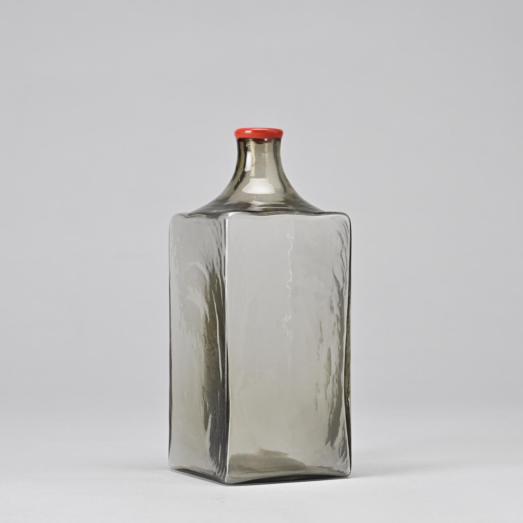 Set of Four Blown Glass bottles, Venini Italia circa 1960  2