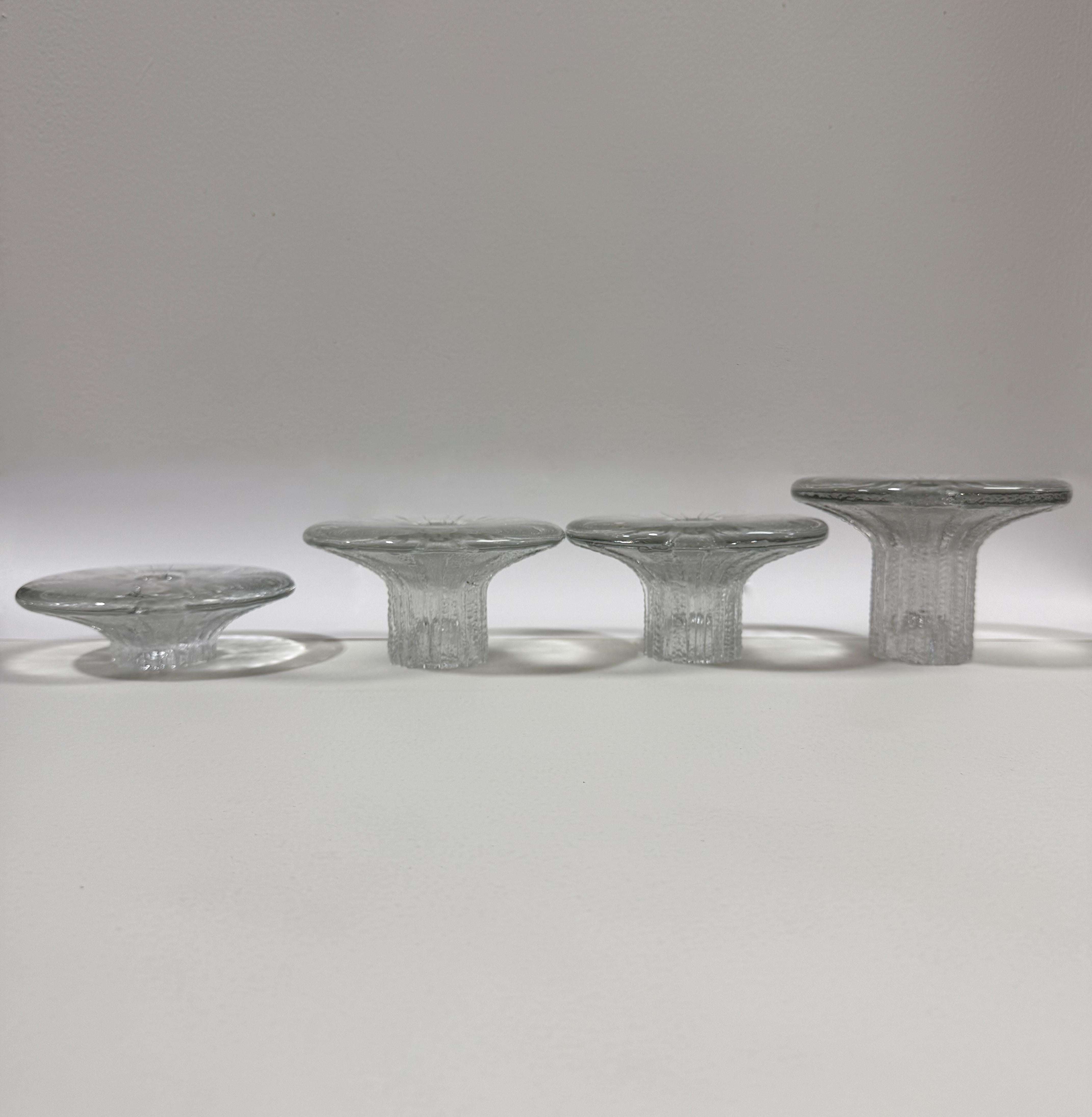 Mid-Century Modern Lot de quatre bougeoirs 