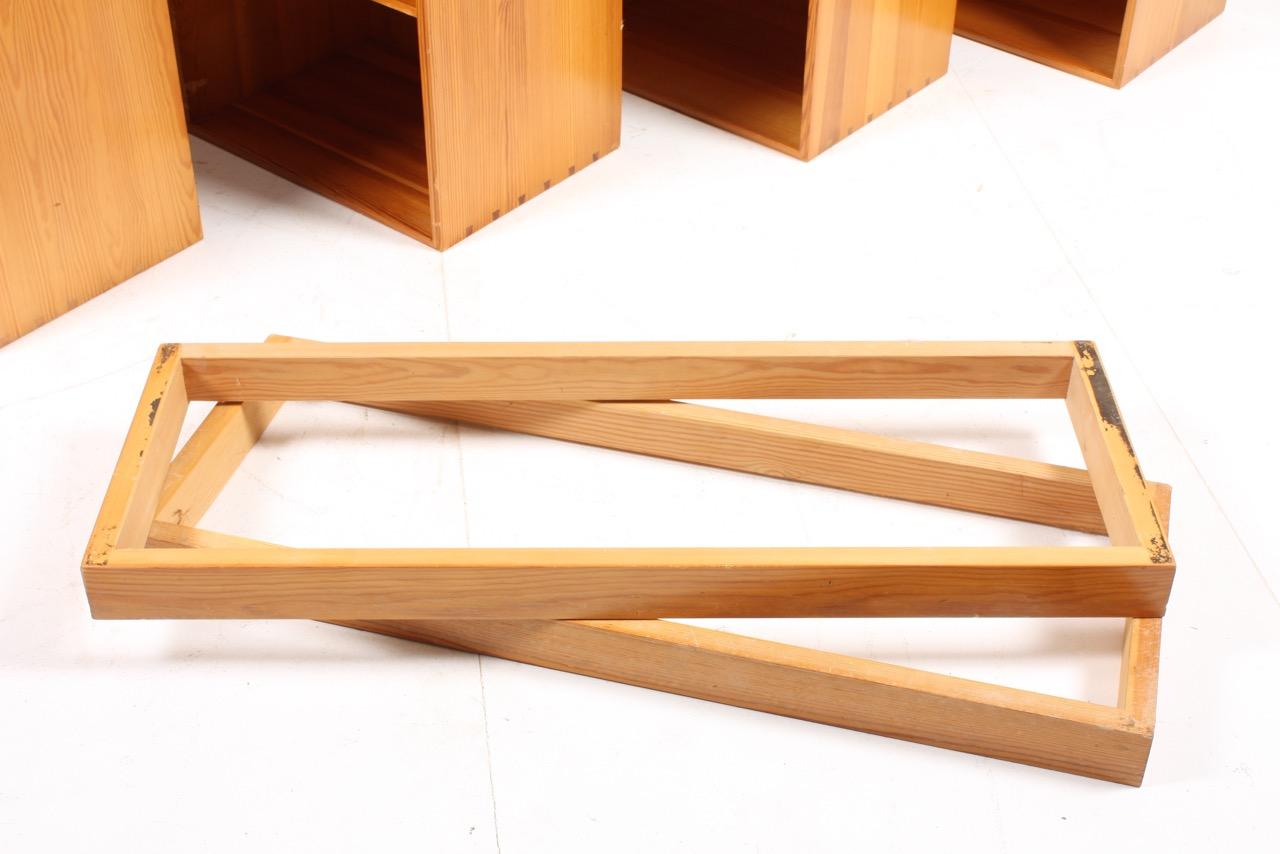 Set of Four Bookcases in Pine by Mogens Koch 4