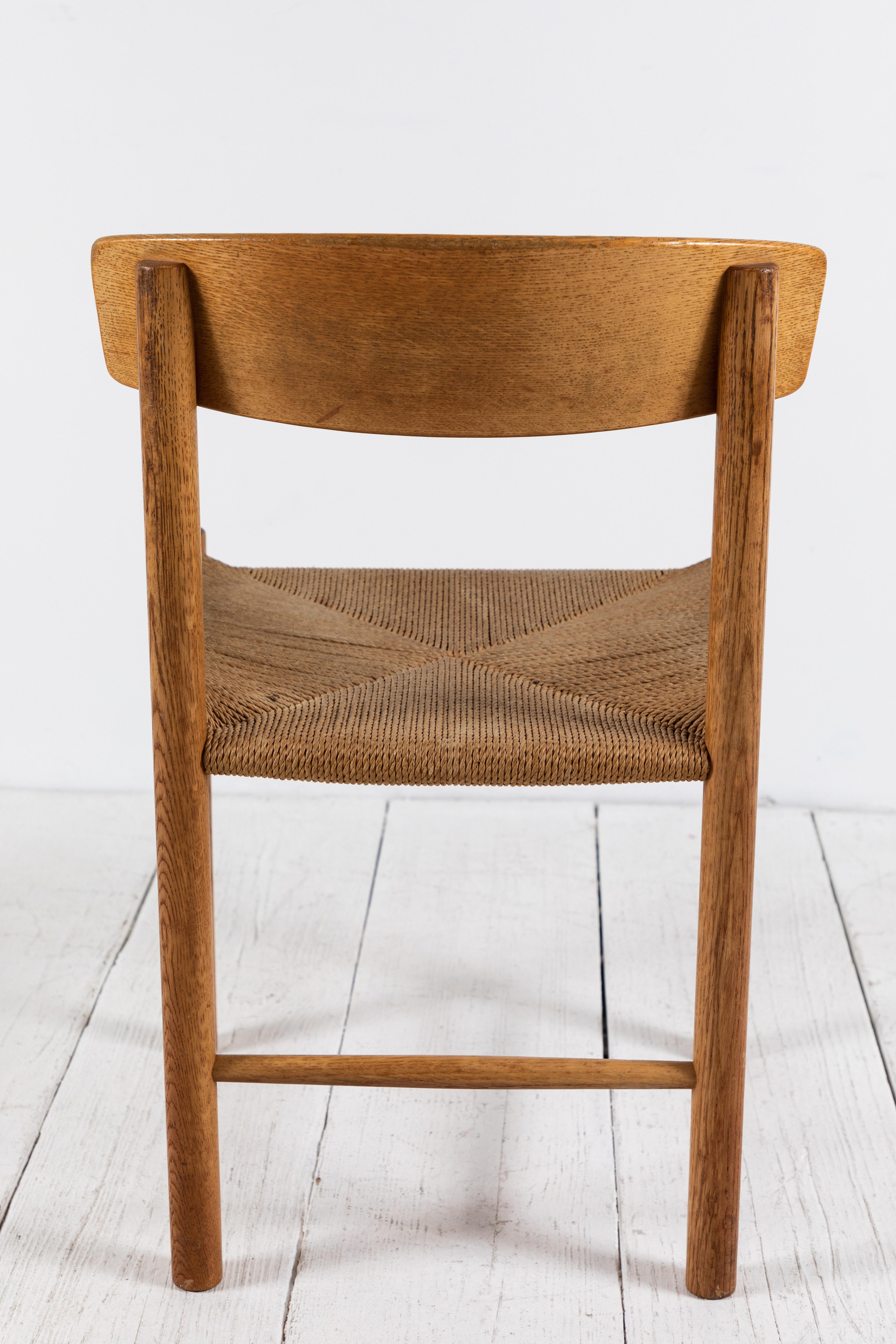 Set of Four Børge Mogensen Dining Chairs 4