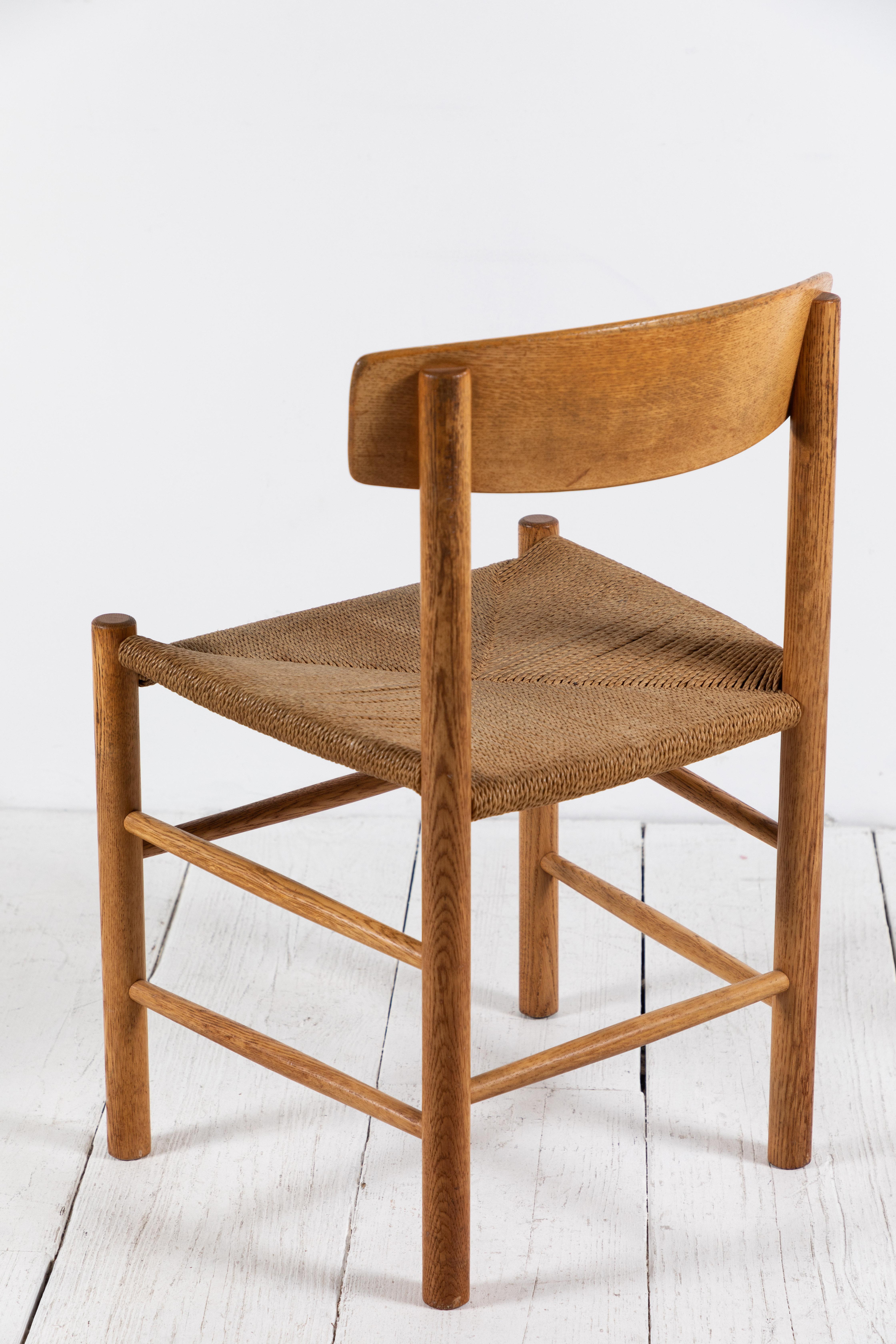 Set of Four Børge Mogensen Dining Chairs 5