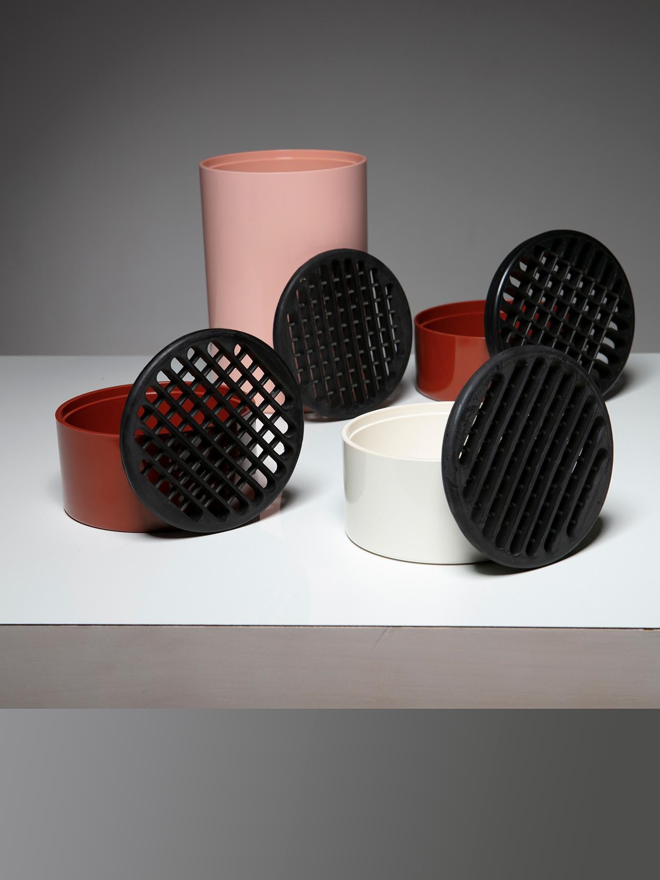 Set of Four Boxes by Gianfranco Frattini for Progetti, Italy, 1970s In Good Condition For Sale In Milan, IT