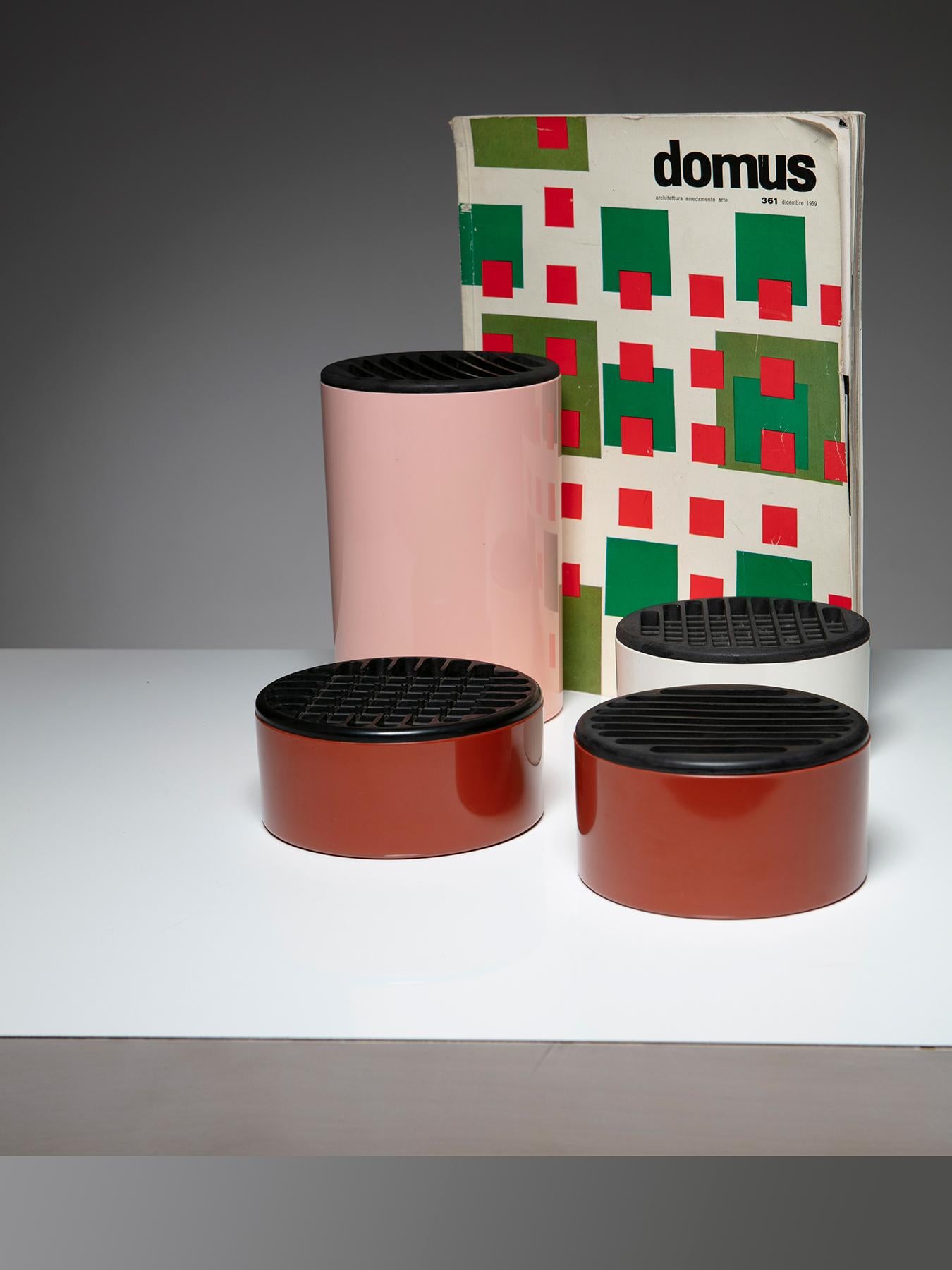 Late 20th Century Set of Four Boxes by Gianfranco Frattini for Progetti, Italy, 1970s For Sale