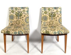 Set of Four Bracket Back Dining Chairs by Dunbar