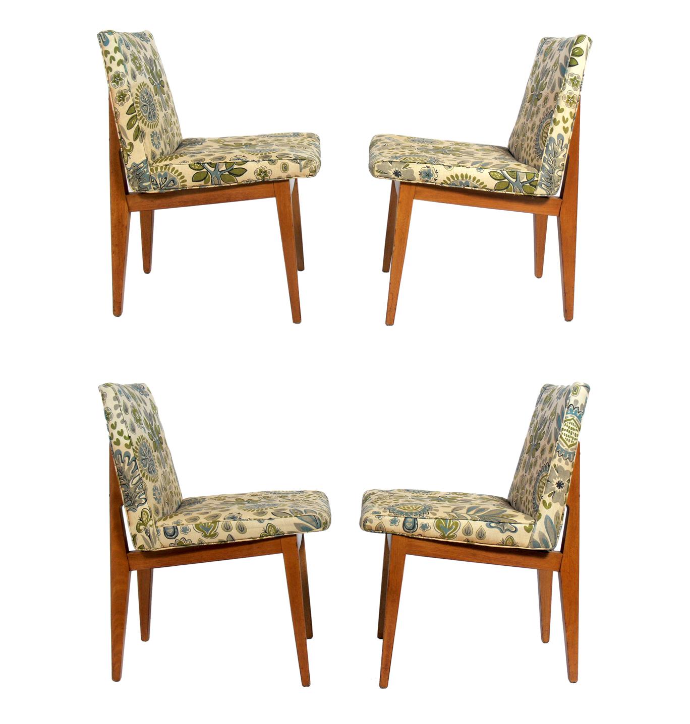 Set of Four Bracket Back Dining Chairs by Dunbar