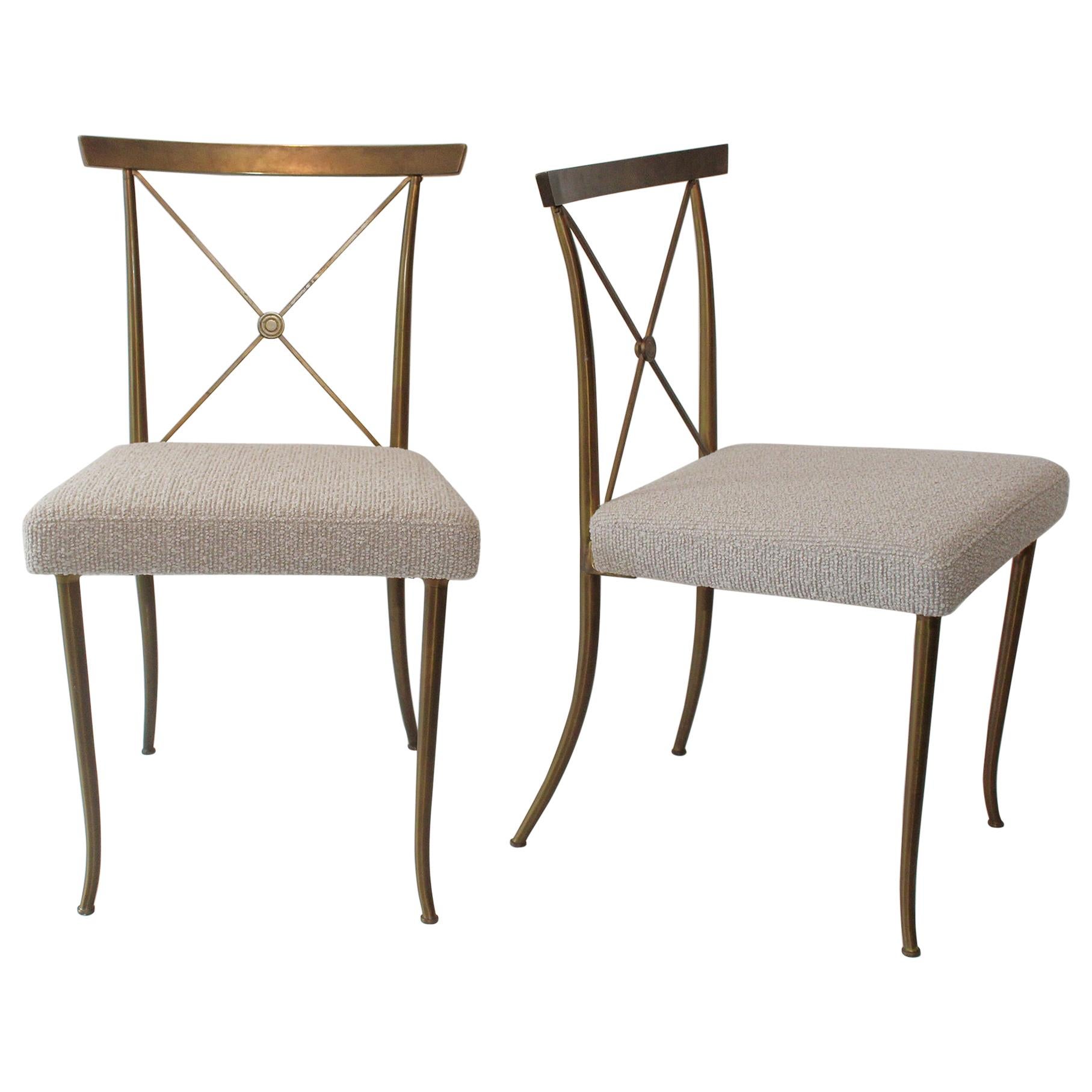 Set of Four Brass Chairs by William "Billy" Haines, circa 1950