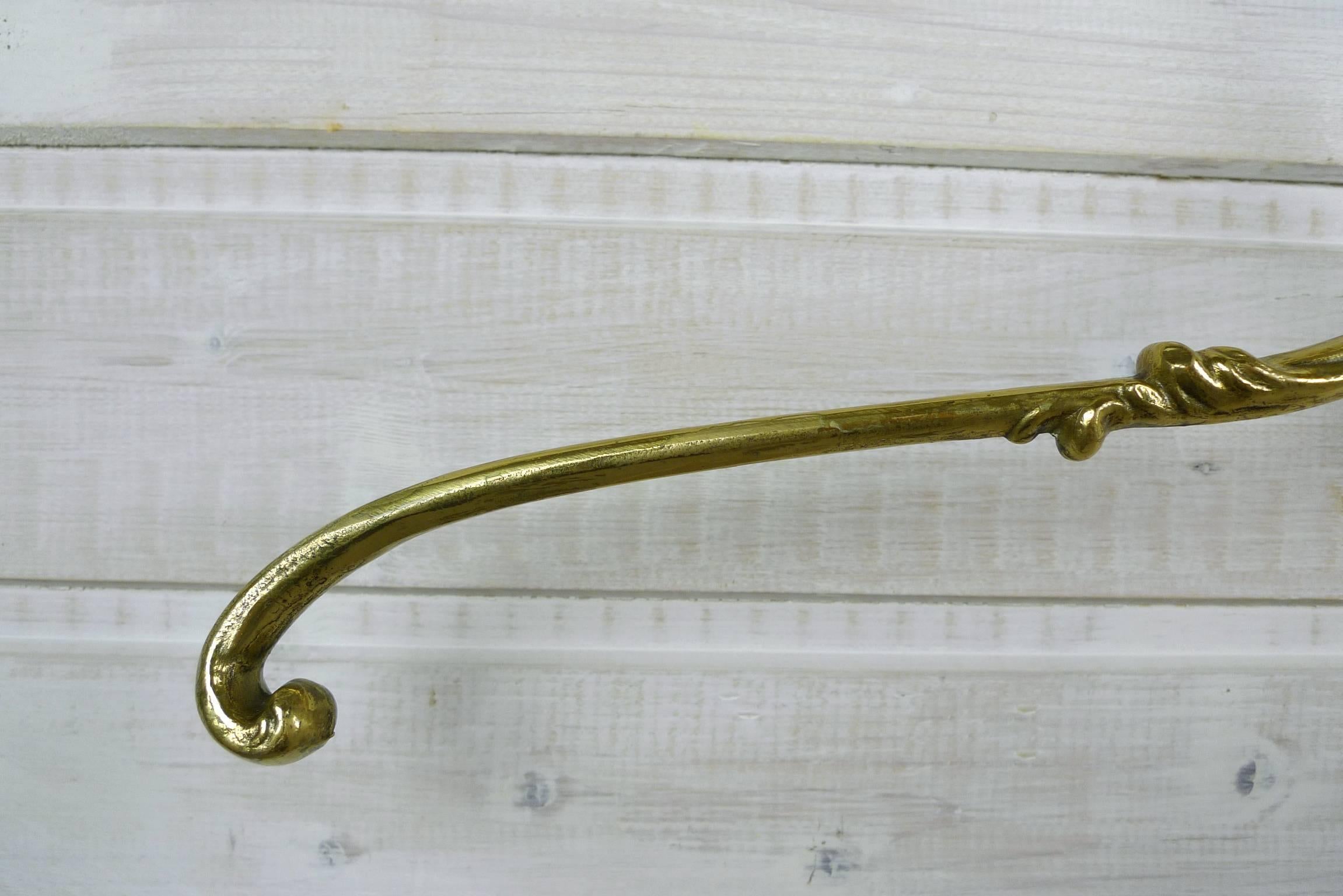 Set of Four Brass Coat Hangers and Hooks, Germany, 1950s For Sale 8