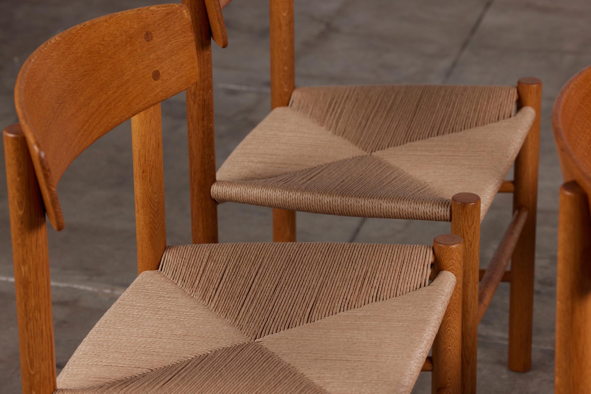 Set of Four Børge Mogensen Dining Chairs 2