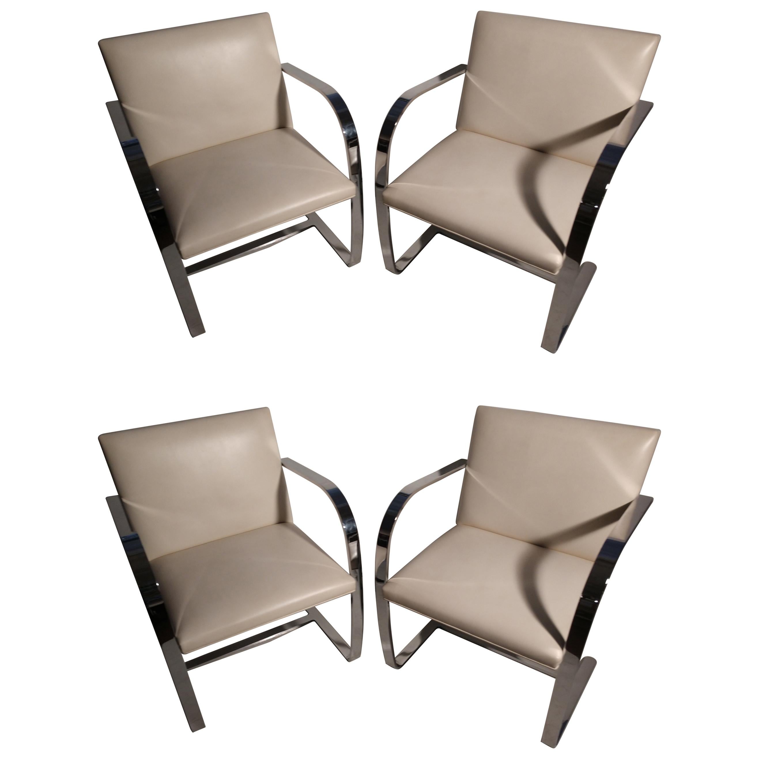 Set of Four Brno Chairs by Ludwig Mies Van Der Rohe Knoll