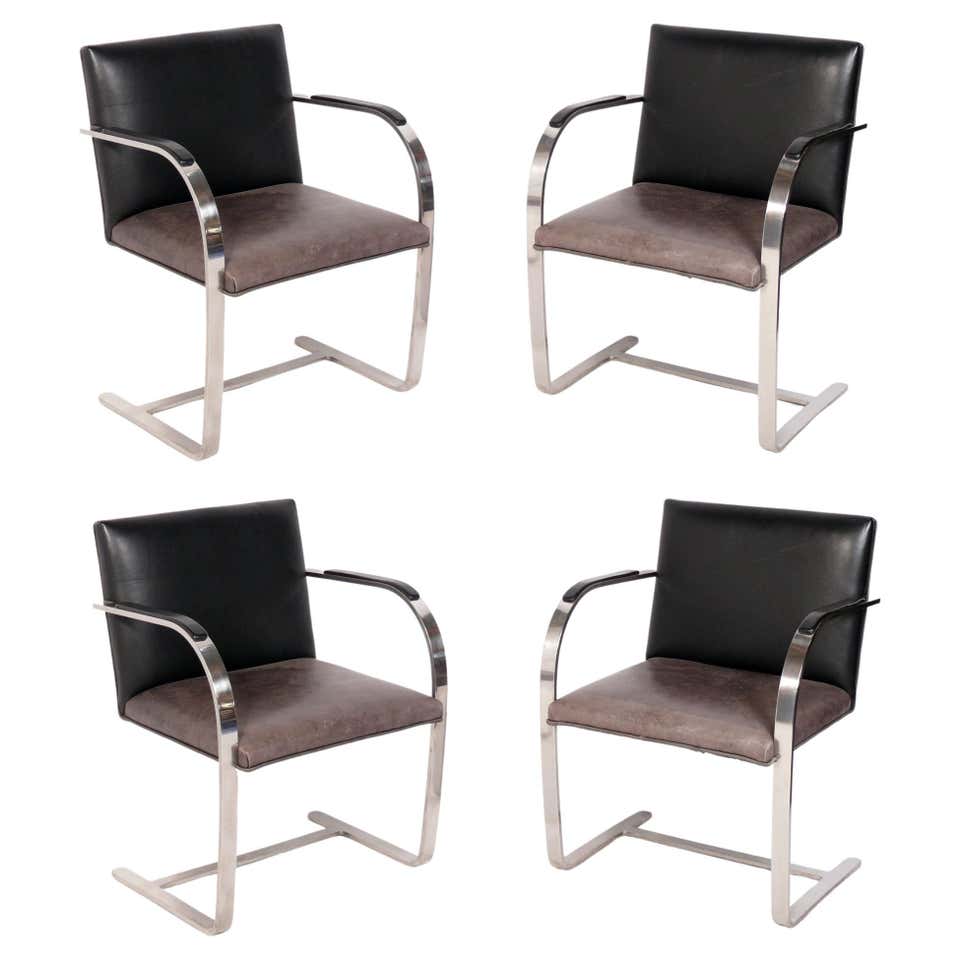 Set of Four Seasons Bar Stools by Mies van der Rohe by Gratz at 1stDibs ...
