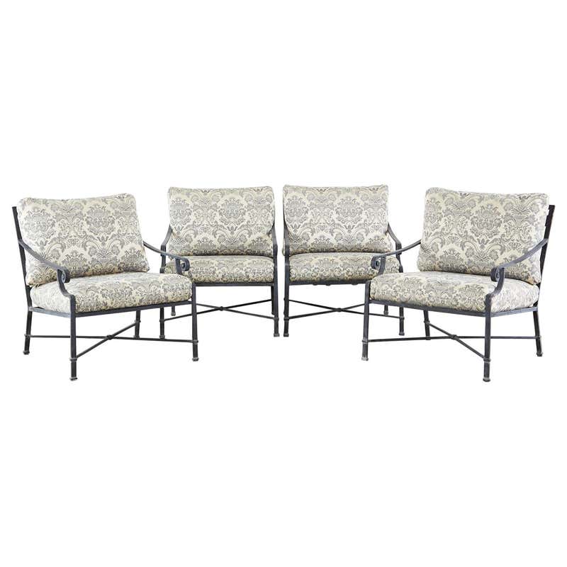 Set of Four Brown Jordan Venetian Patio Lounge Chairs at 1stDibs