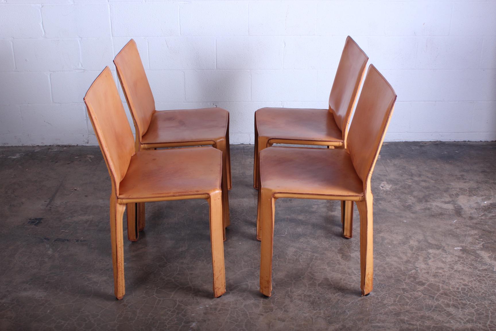 Set of Four Cab Chairs by Mario Bellini 7