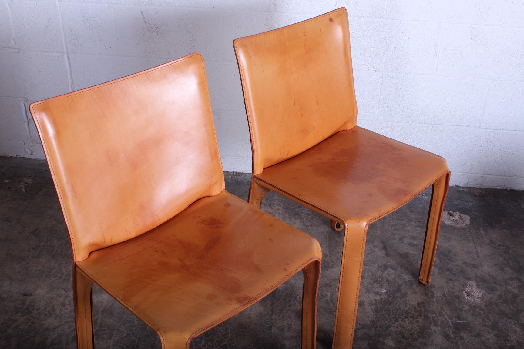 Set of Four Cab Chairs by Mario Bellini 3