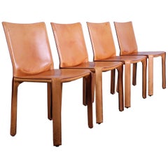 Set of Four Cab Chairs by Mario Bellini