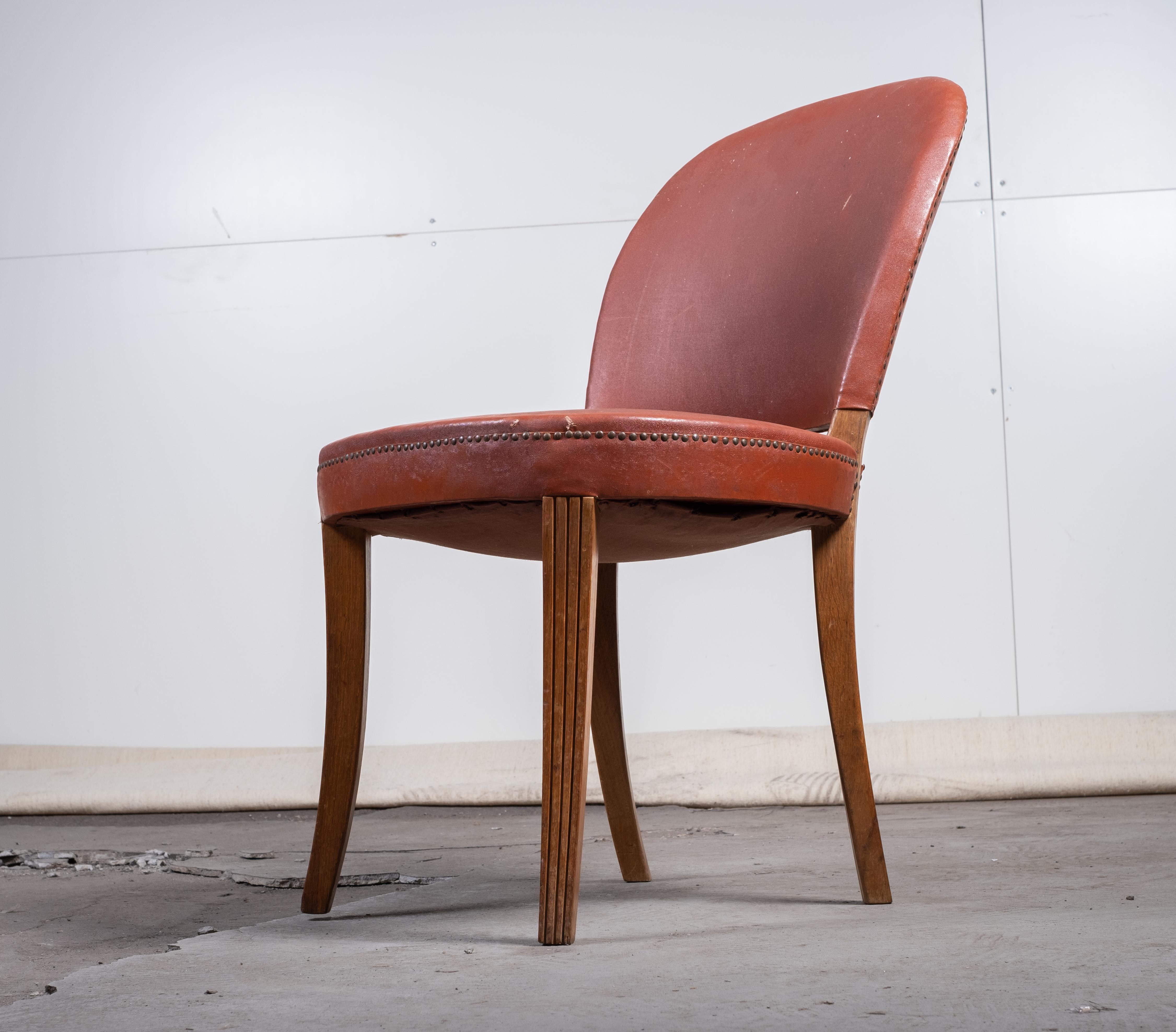 Satz von vier Café-Stühlen von Otto Schultz für AB Boet, 1930er Jahre im Zustand „Gut“ im Angebot in Nørre Aaby, DK