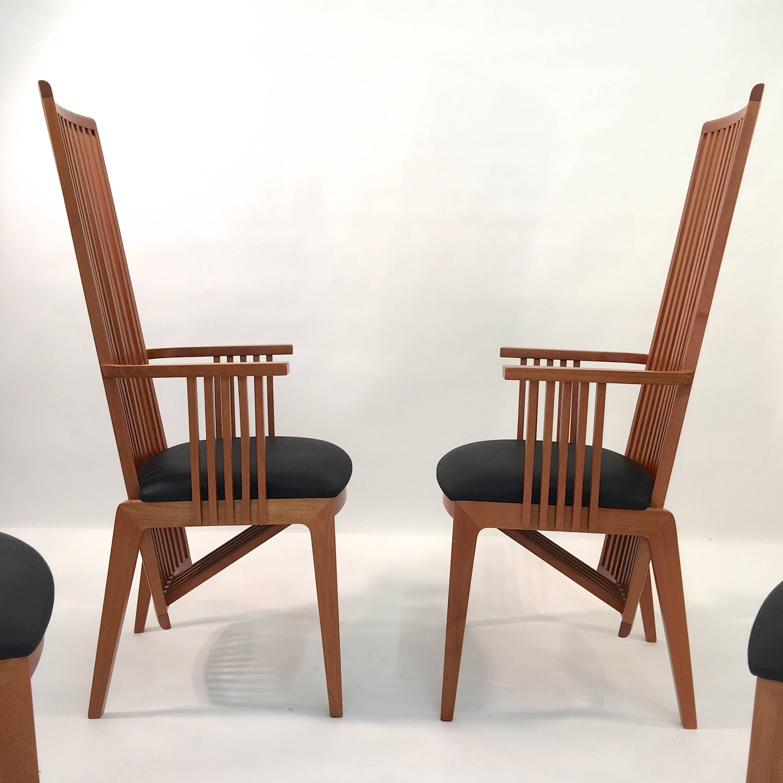 Fin du 20e siècle Ensemble de quatre fauteuils « Californie » d'Antonio Sibau en vente