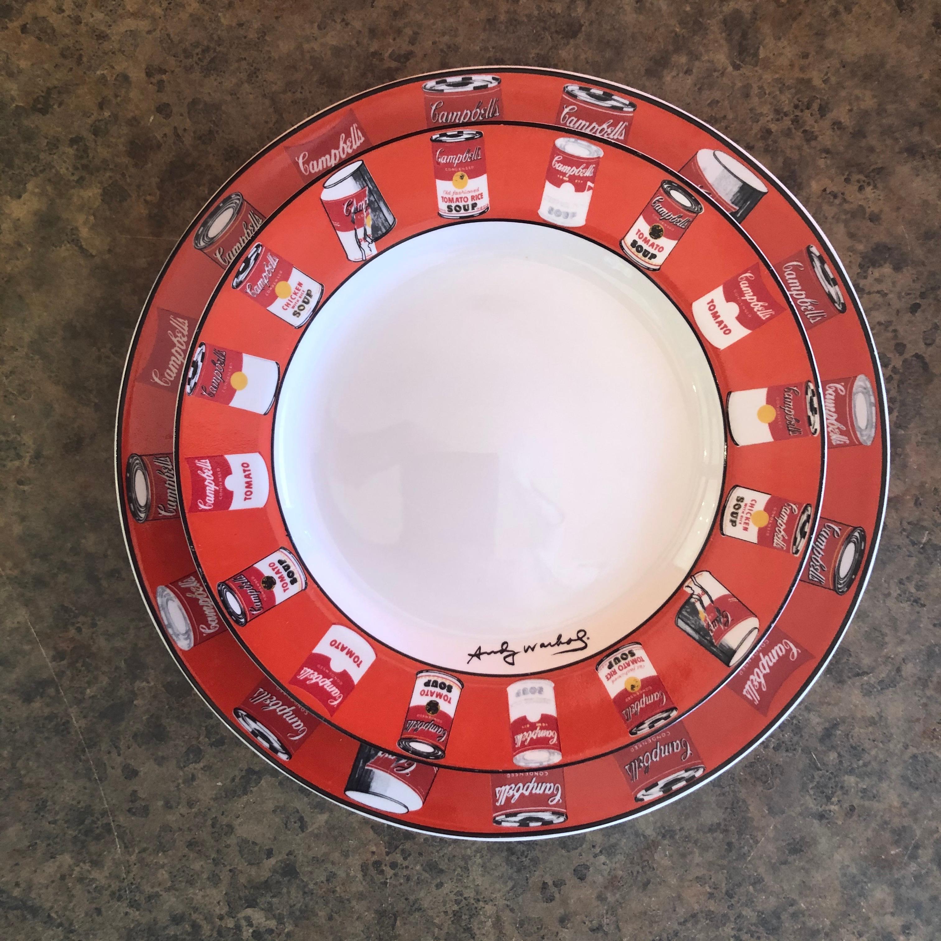 andy warhol campbell soup plates