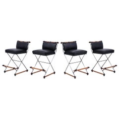 Set of Four Campaign Stools