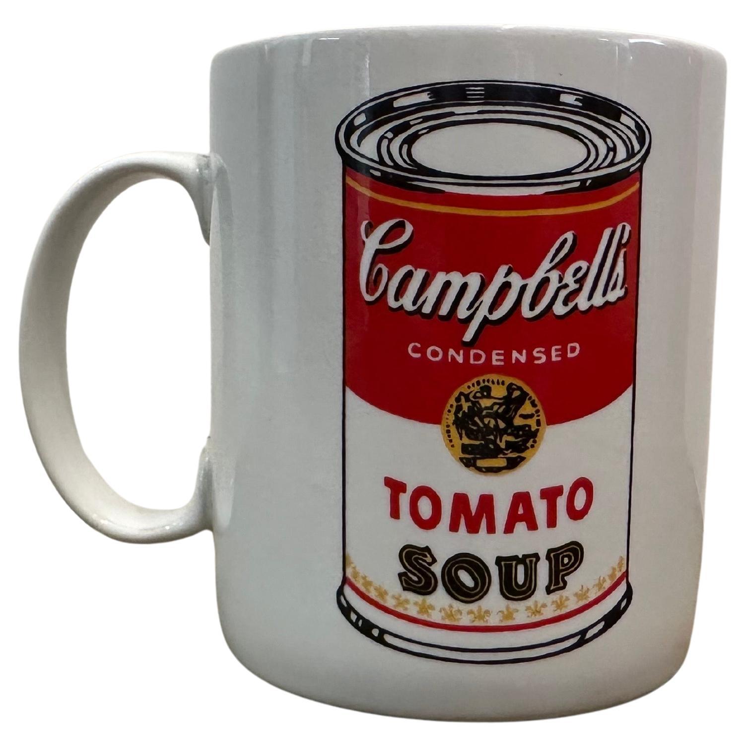 XX secolo Set of Four Campbell's Soup Ceramic Coffee Mugs by Andy Warhol for Block in vendita