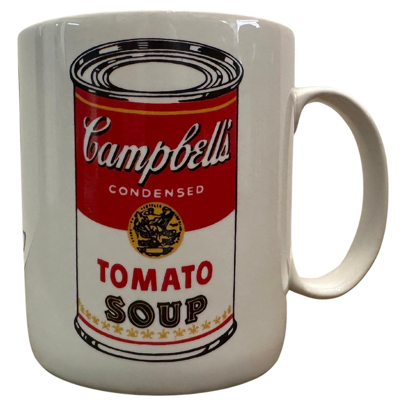 Ceramica Set of Four Campbell's Soup Ceramic Coffee Mugs by Andy Warhol for Block in vendita