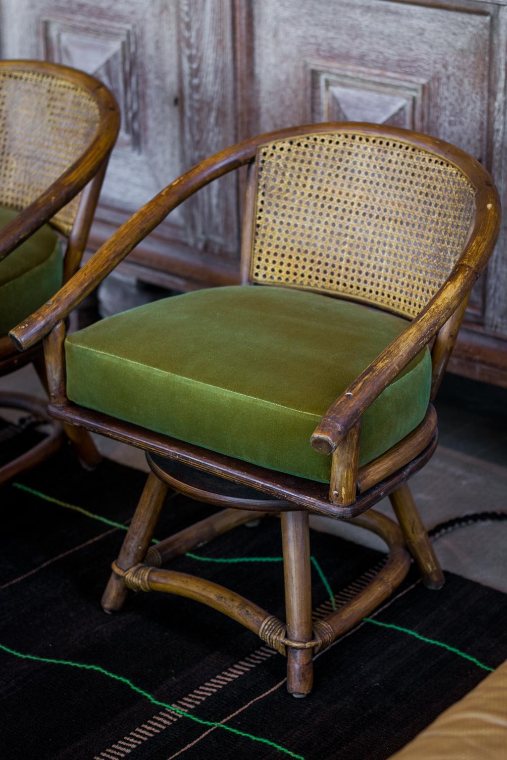 cane chairs vintage