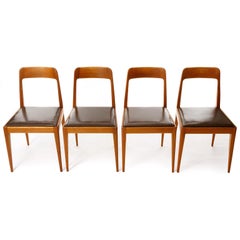 Set of Four Carl Auböck Chairs A7, Austria, 1950s