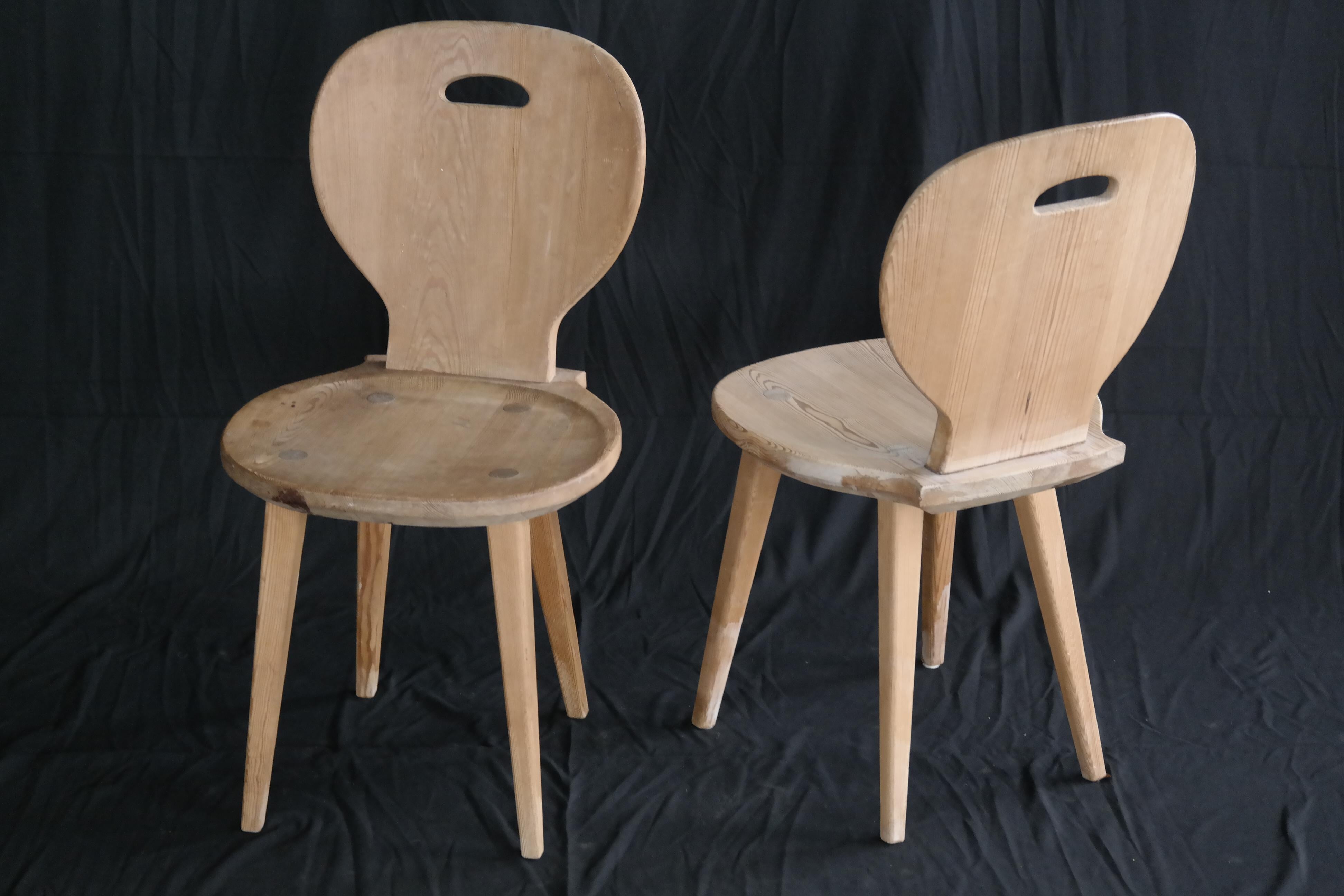 natural pine chairs