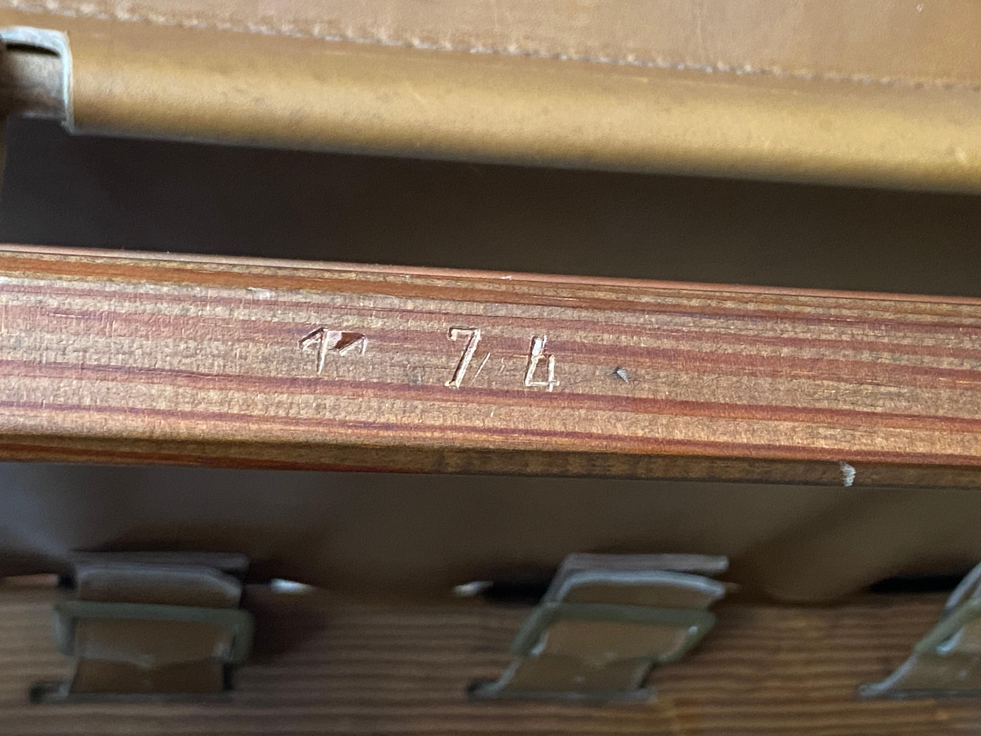 Ensemble de quatre chaises longues en pin brutaliste et cuir Carl Straub - canapé sectionnel en vente 8