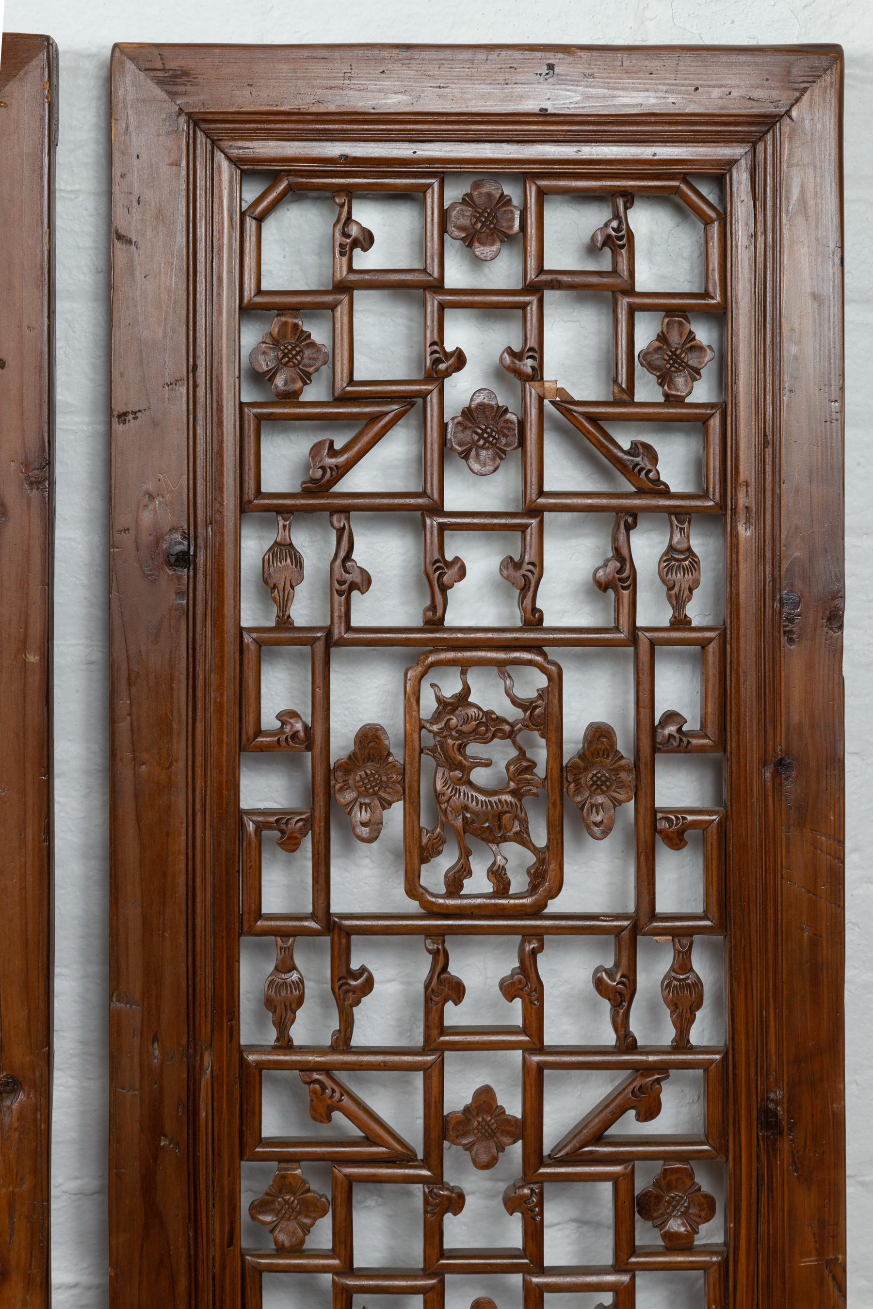 chinese wooden screen panels