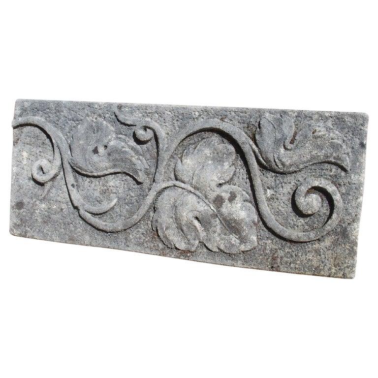 Hand-Carved Set of Four Carved Limestone Plaques For Sale
