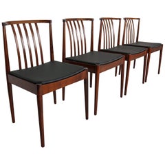 Vintage Set of Four Casala Solid Rosewood Dining-Room Chairs, 1960s