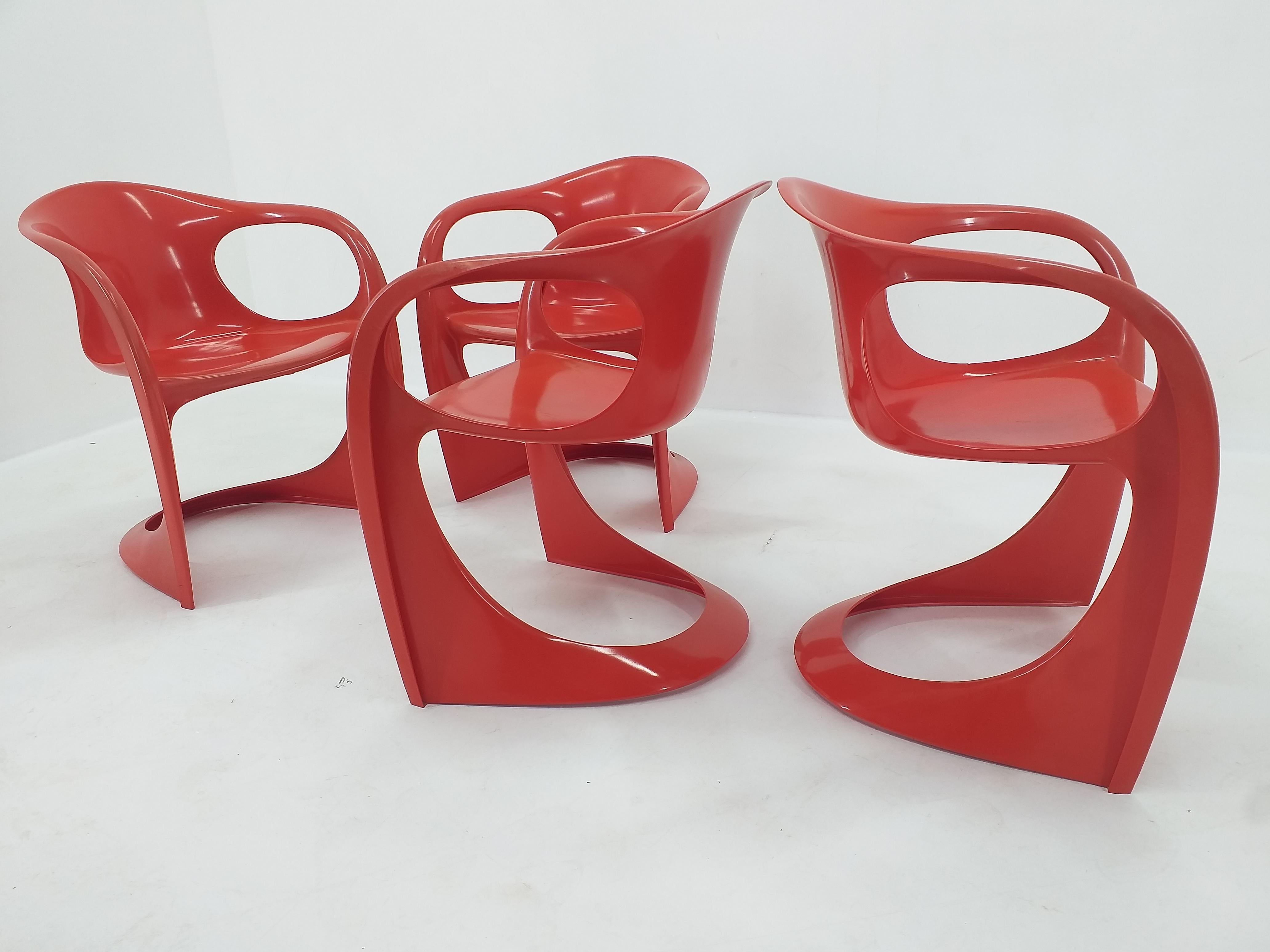 Set of Four Casalino Chairs, Alexander Begge, Casala, Germany, 1970s 3