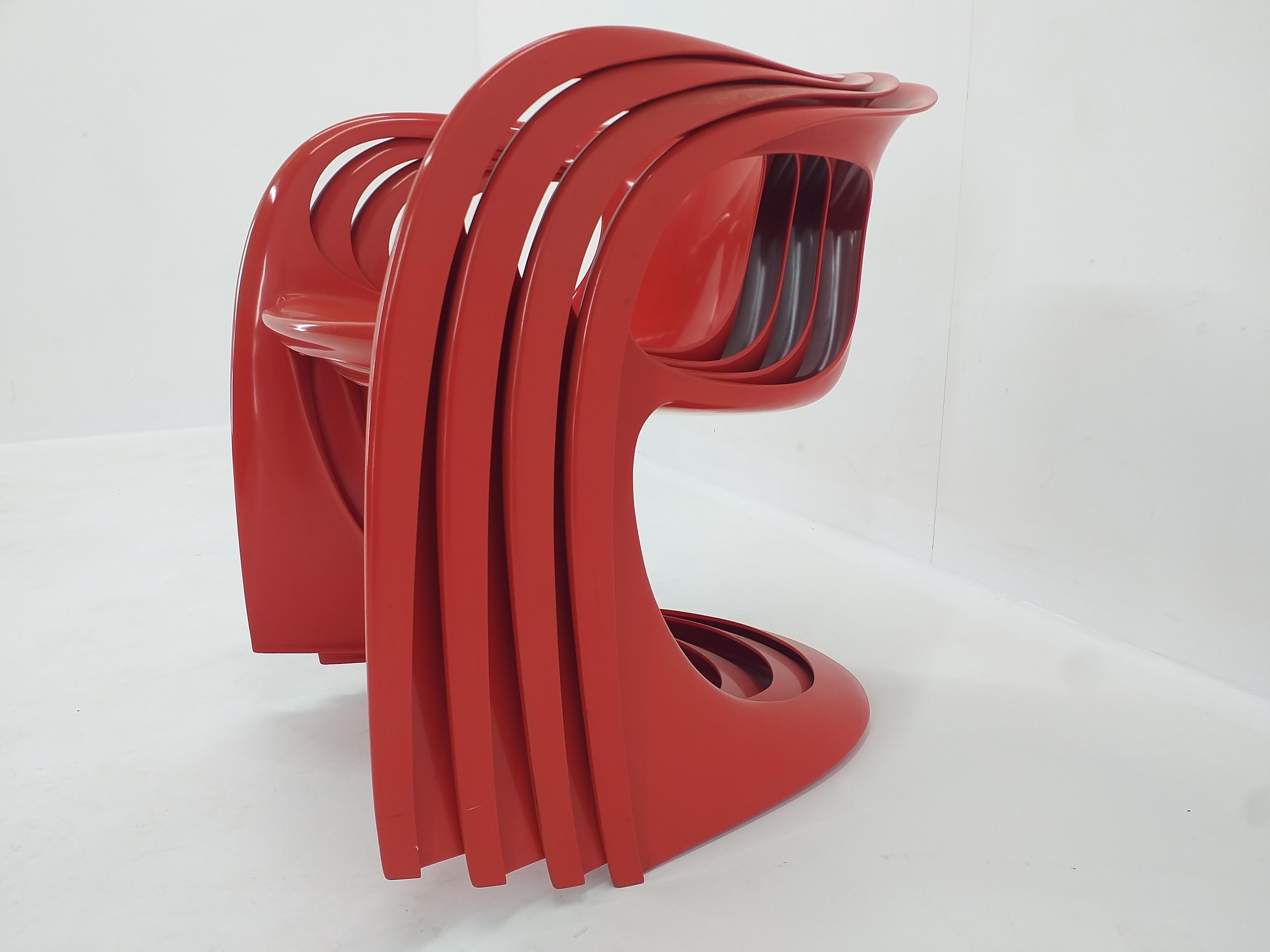 Set of Four Casalino Chairs, Alexander Begge, Casala, Germany, 1970s 6