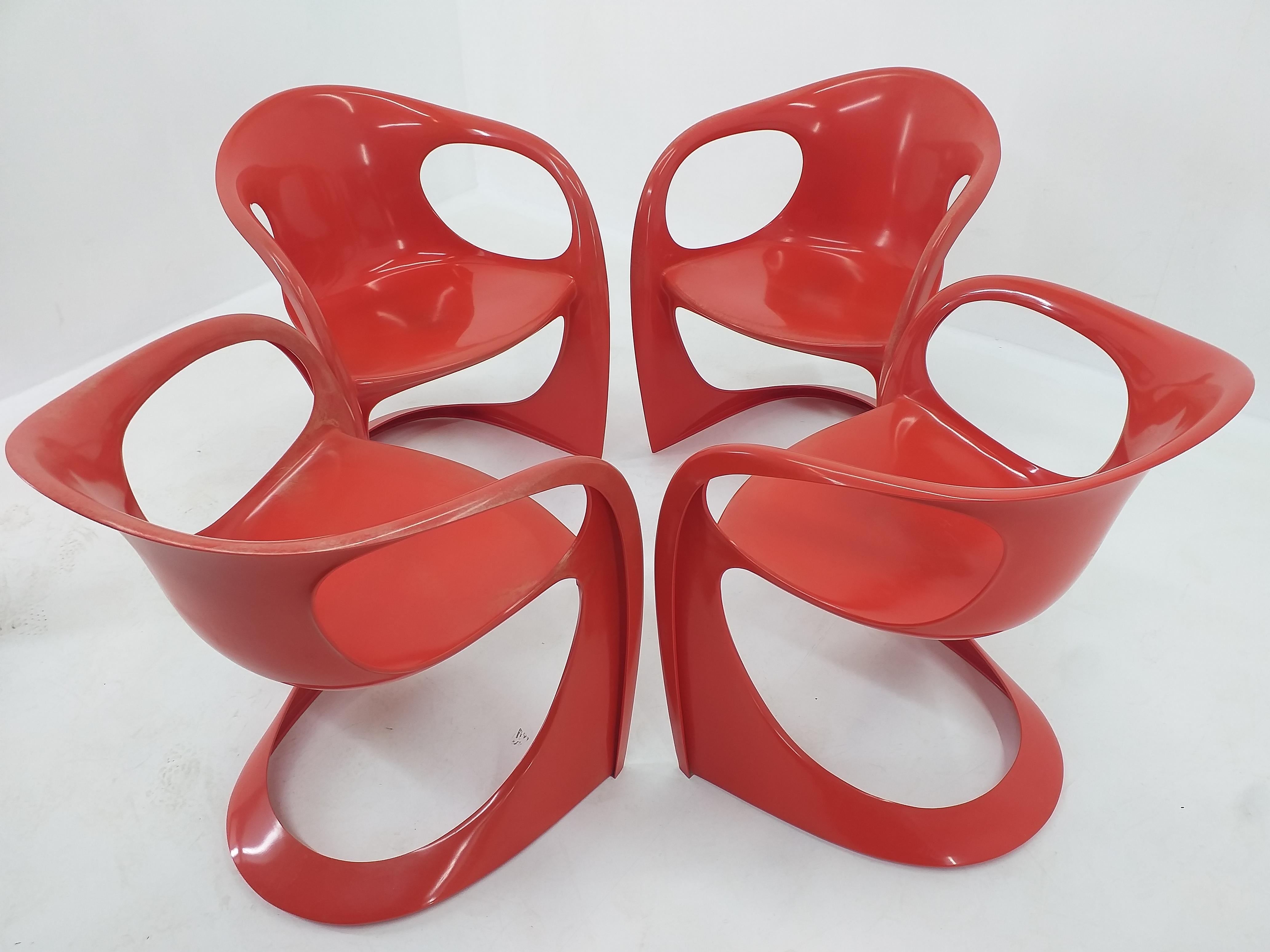 Set of Four Casalino Chairs, Alexander Begge, Casala, Germany, 1970s 1