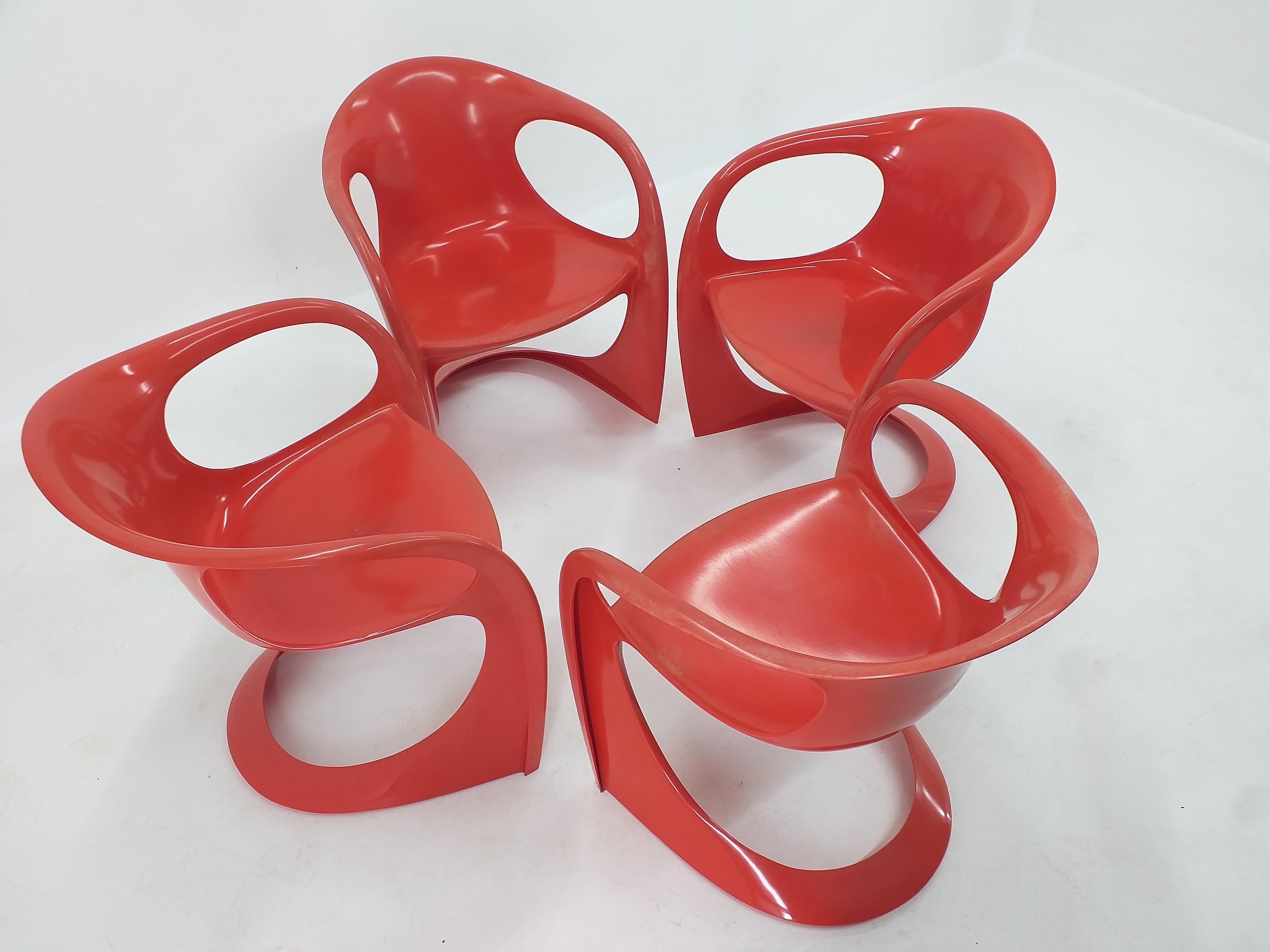 Set of Four Casalino Chairs, Alexander Begge, Casala, Germany, 1970s 2